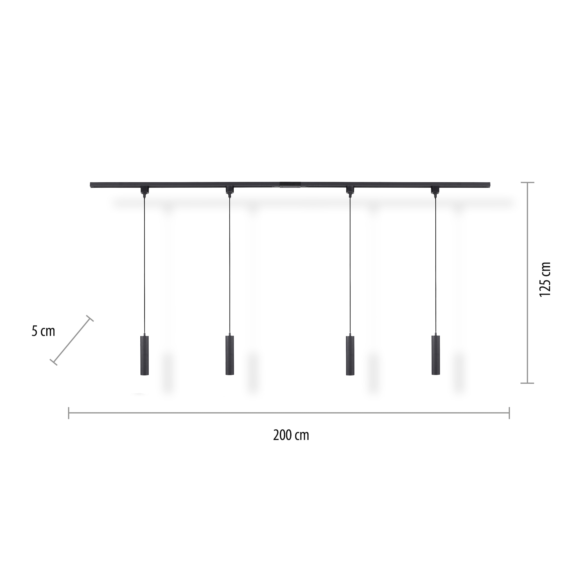 JUST LIGHT Deckenleuchte »TARIK«, 4 flammig, Leuchtmittel GU10 | LED wechselbar, LED