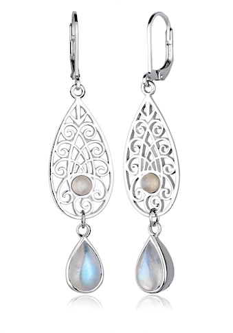 Elli Paar Ohrhänger »Mondstein Tropfen Ornamente 925 Silber« kaufen