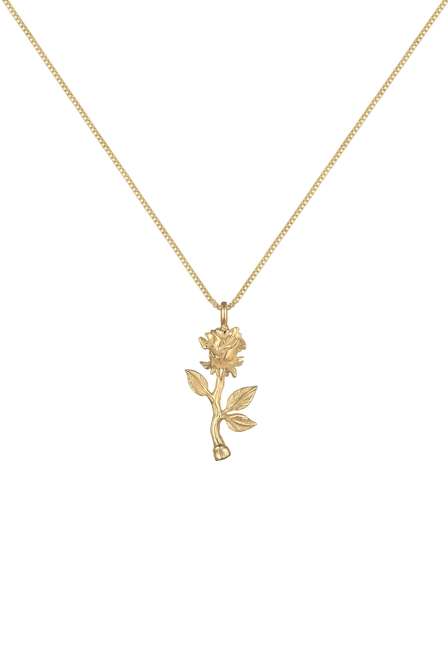 Elli Kette mit Anhänger »Halskette Vintage Anhänger Rose 925 Sterling Silber«