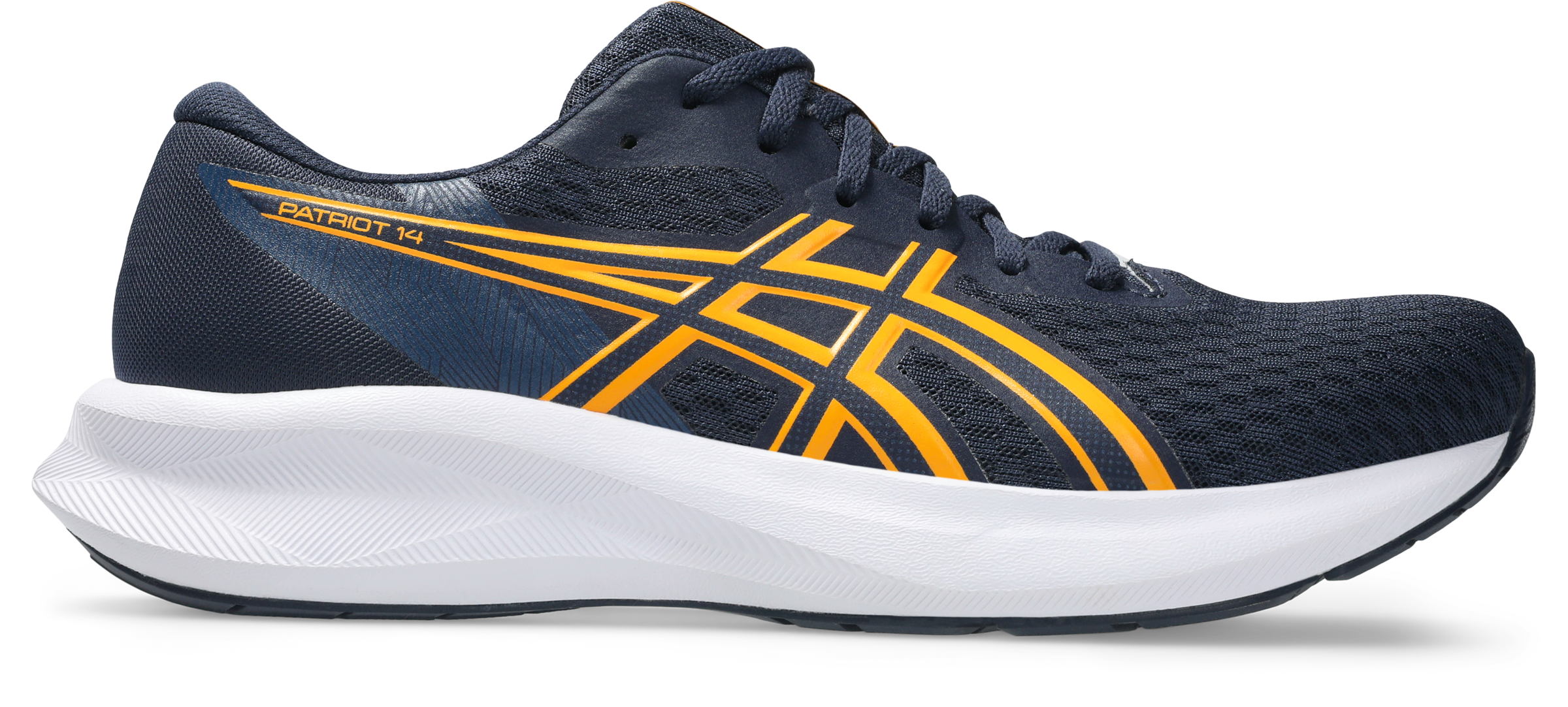 Asics Laufschuh »PATRIOT 14«  atmungsaktives Mesh-Obermaterial, Energiegeladene Mittelsohle