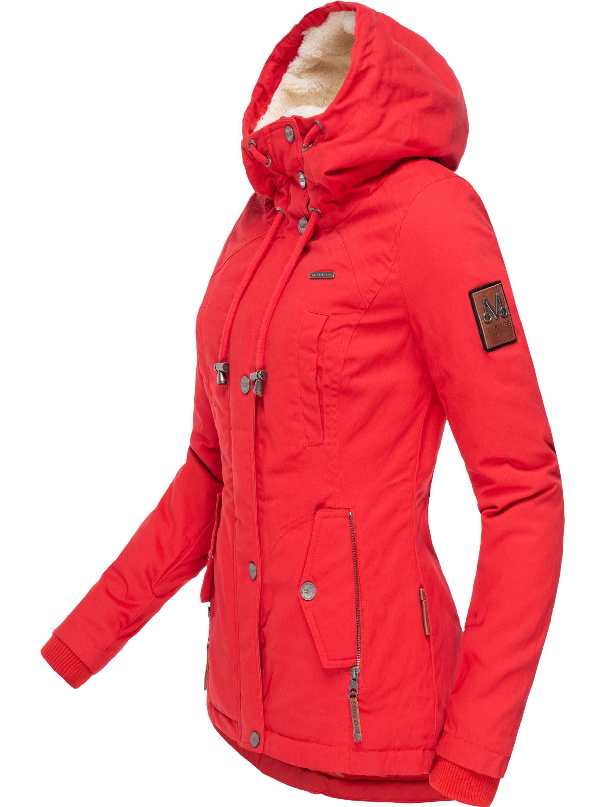 Marikoo Winterjacke »Winterjacke Bikoo«, mit Kapuze, sportliche Damen Outdoor Baumwolljacke mit Kapuze