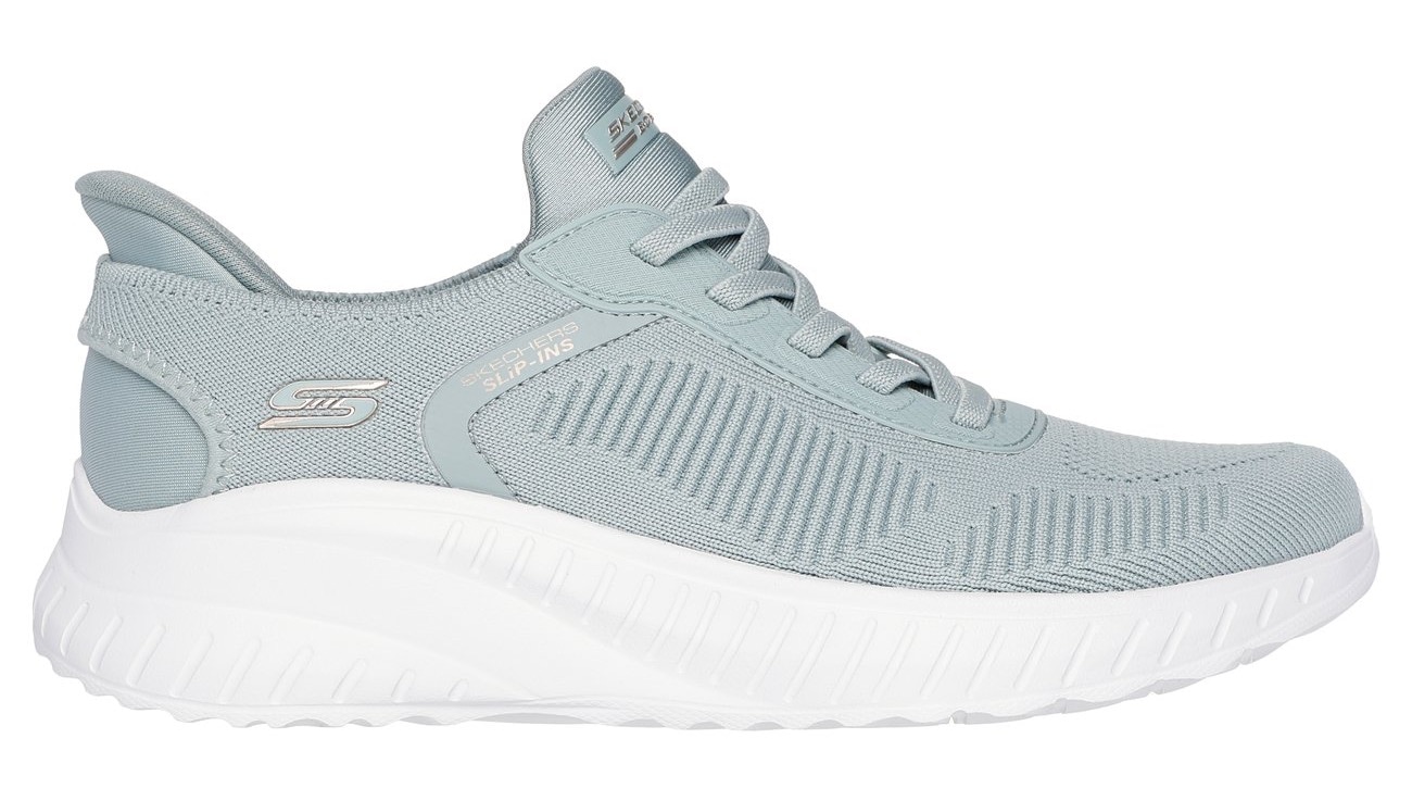 Skechers Slip-On Sneaker »BOBS SQUAD CHAOS-CURRENT MUSE«, Slipper, Freizeitschuh in veganer Verarbeitung