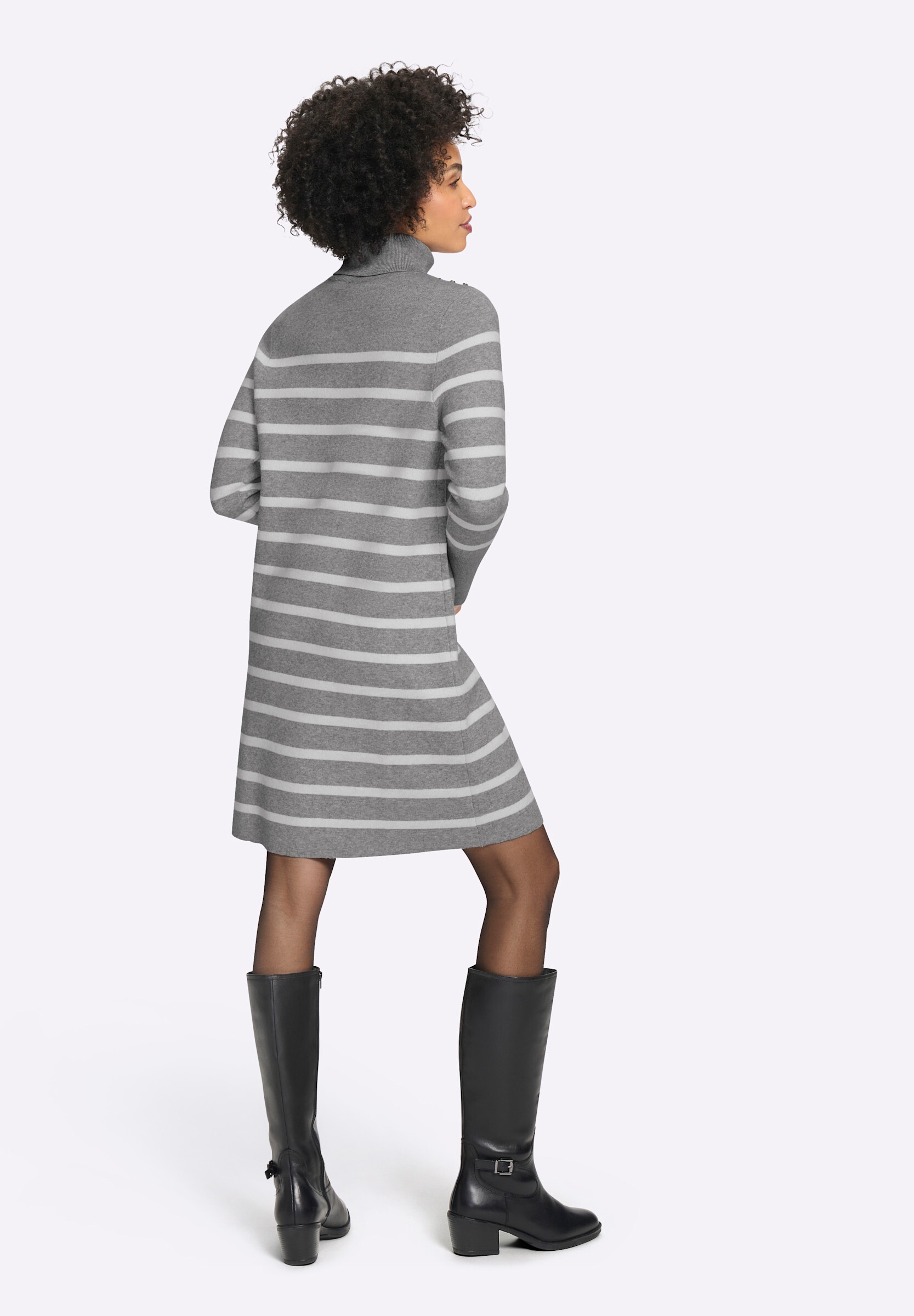 heine Strickkleid »Strickkleid Strickkleid mit Ringelmuster« Ohne Taschen