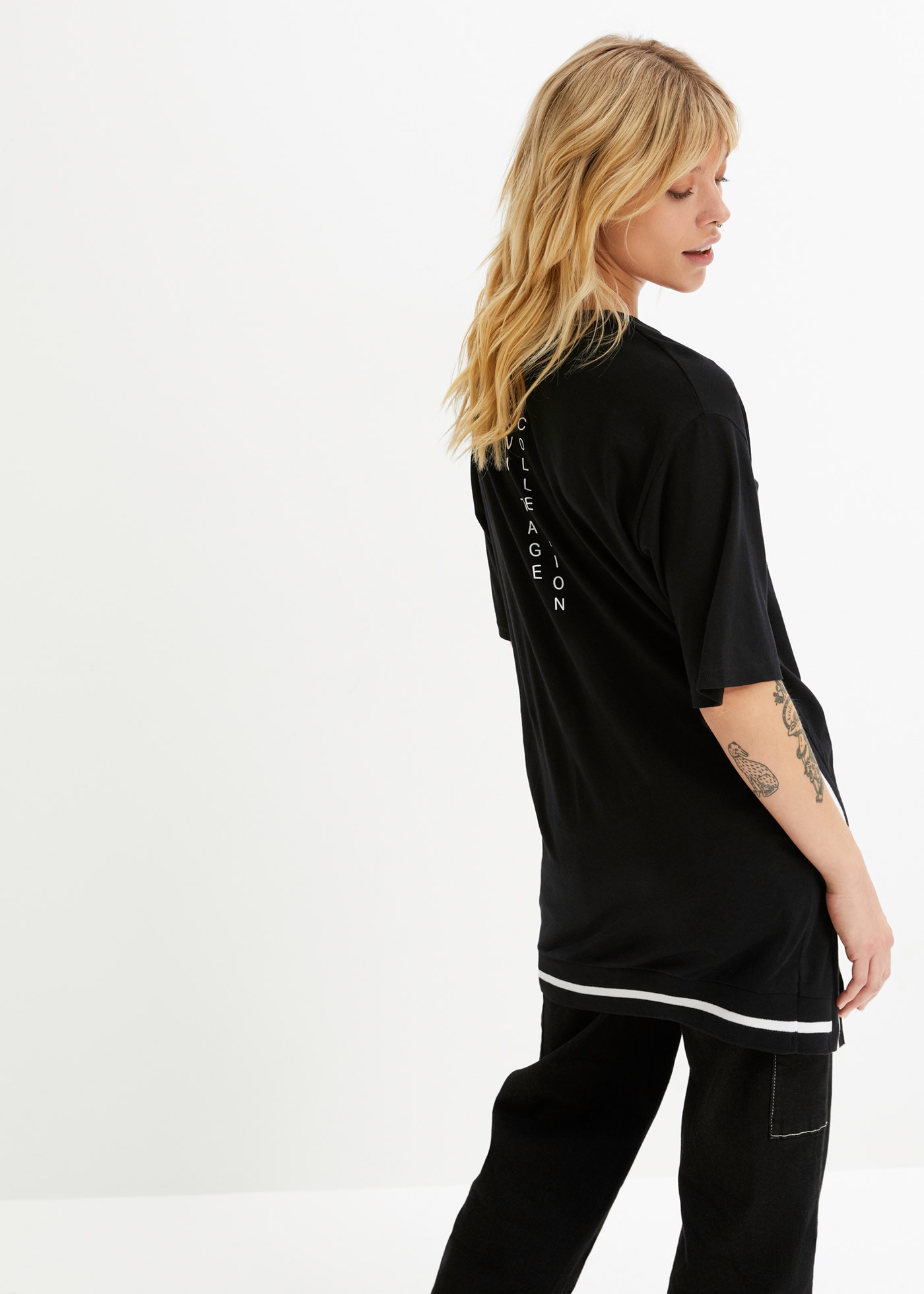 bonprix Oversize-Shirt »Oversize-Shirt aus softem Viskose-Mix« Oversize-Shirt aus softem Viskose-Mix