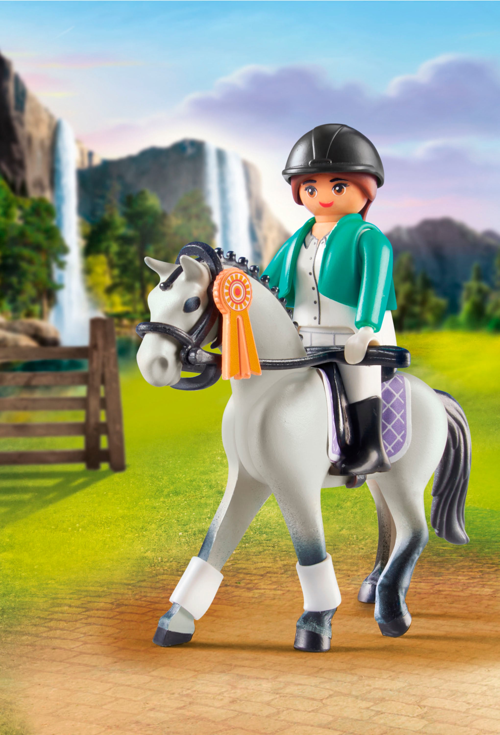 Playmobil® Konstruktions-Spielset »Turnierreiterin (71641), Horses of Waterfall«, (14 St.), Made in Europe