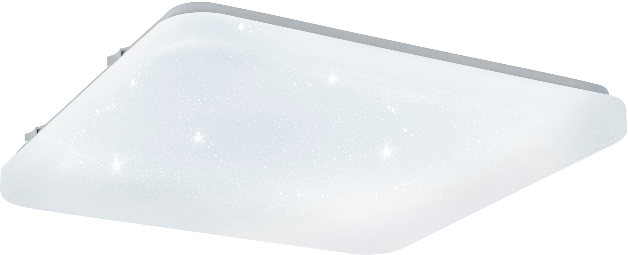 EGLO LED Deckenleuchte »FRANIA-S«, 1 flammig, Leuchtmittel LED-Board | LED fest integriert, Deckenleuchte mit Sternenhimmel-Effekt, Farbe: Weiß, Lampe, L: 33 cm