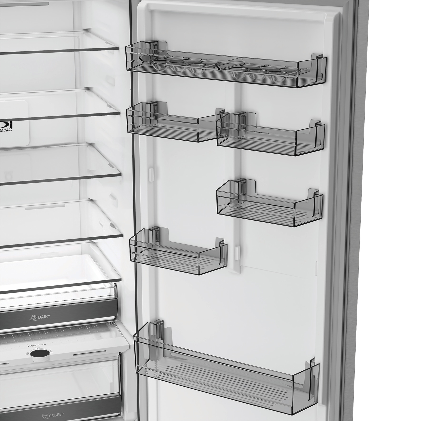 BAUKNECHT Kühl-/Gefrierkombination »KGDNF 20CD IN« 203,5 cm hoch 59,5 cm breit FreshShield
