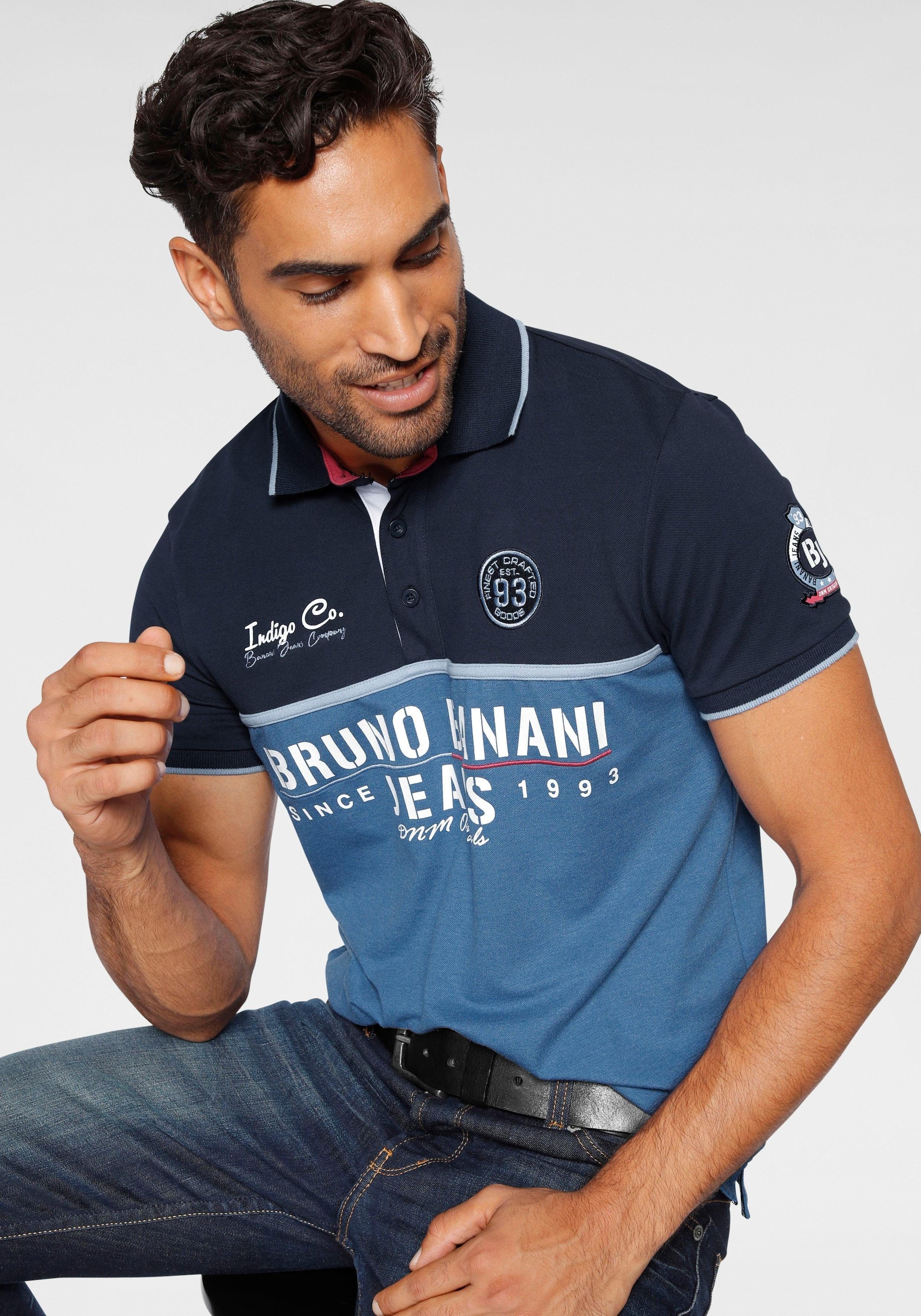 Bruno Banani Poloshirt, Kurzarm, körpernahe Passform, mit Polokragen