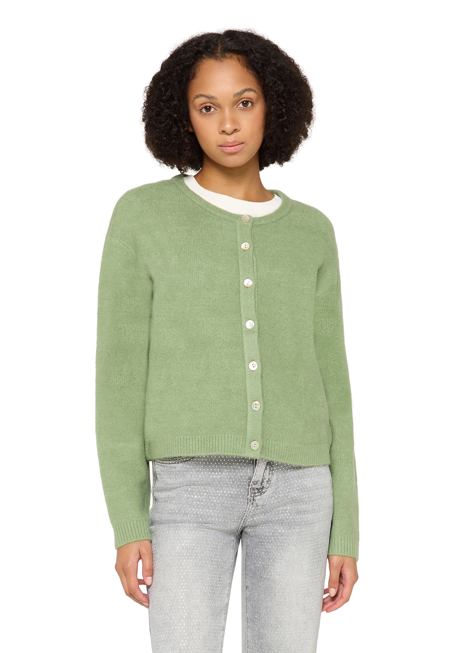 Cartoon Cardigan »Strick-Cardigan mit Rundhalsausschnitt«