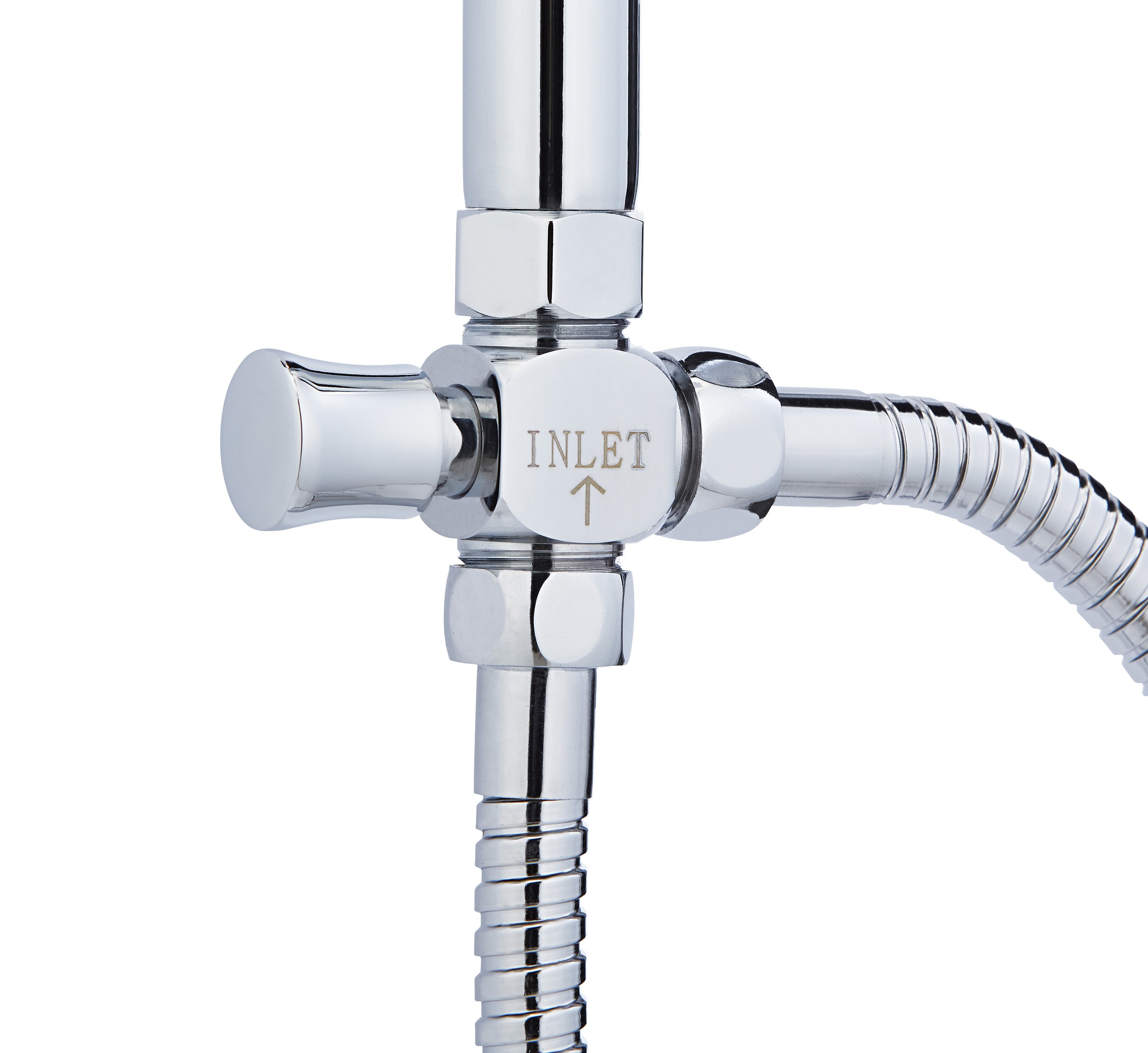 Schütte Brausegarnitur »Teneriffa«, (Set), Überkopfbrausset Duschsystem Duschsäule Brauseset Regendusche, Chrom