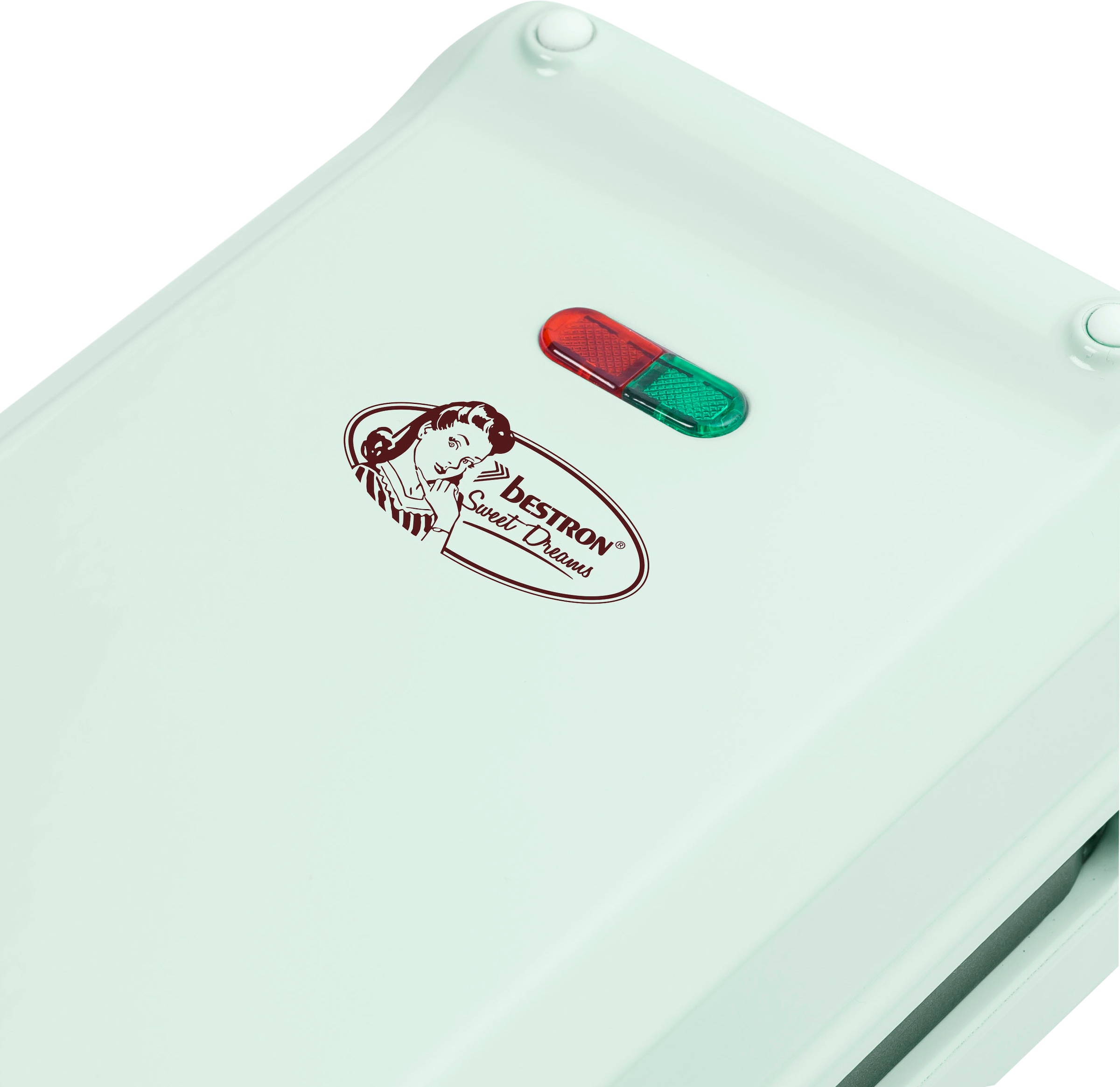 bestron Churro-Maker »ACHM200M Sweet Dreams«, 700 W, Waffeleisen für bis zu 4 Churros, Retro Design, Mint