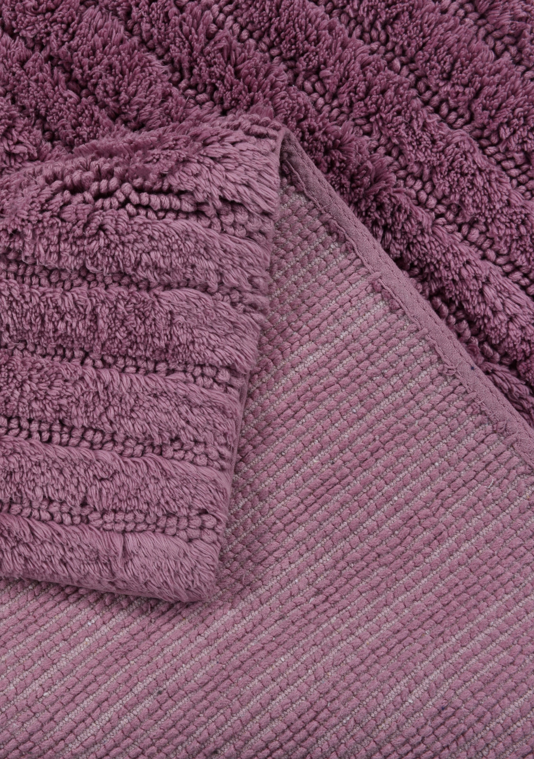 TOM TAILOR HOME Badematte »Cotton Stripes«, rutschhemmend beschichtet, fußbodenheizungsgeeignet-strapazierfähig, Uni Farben, gestreift, reine Baumwolle, Hoch-Tief Effekt