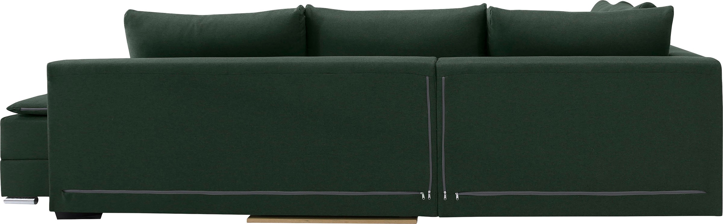 INOSIGN Ecksofa »Göteborg«, mit Boxspring-Bettfunktion und Bettkasten, Dauerschlaffunktion, Topper