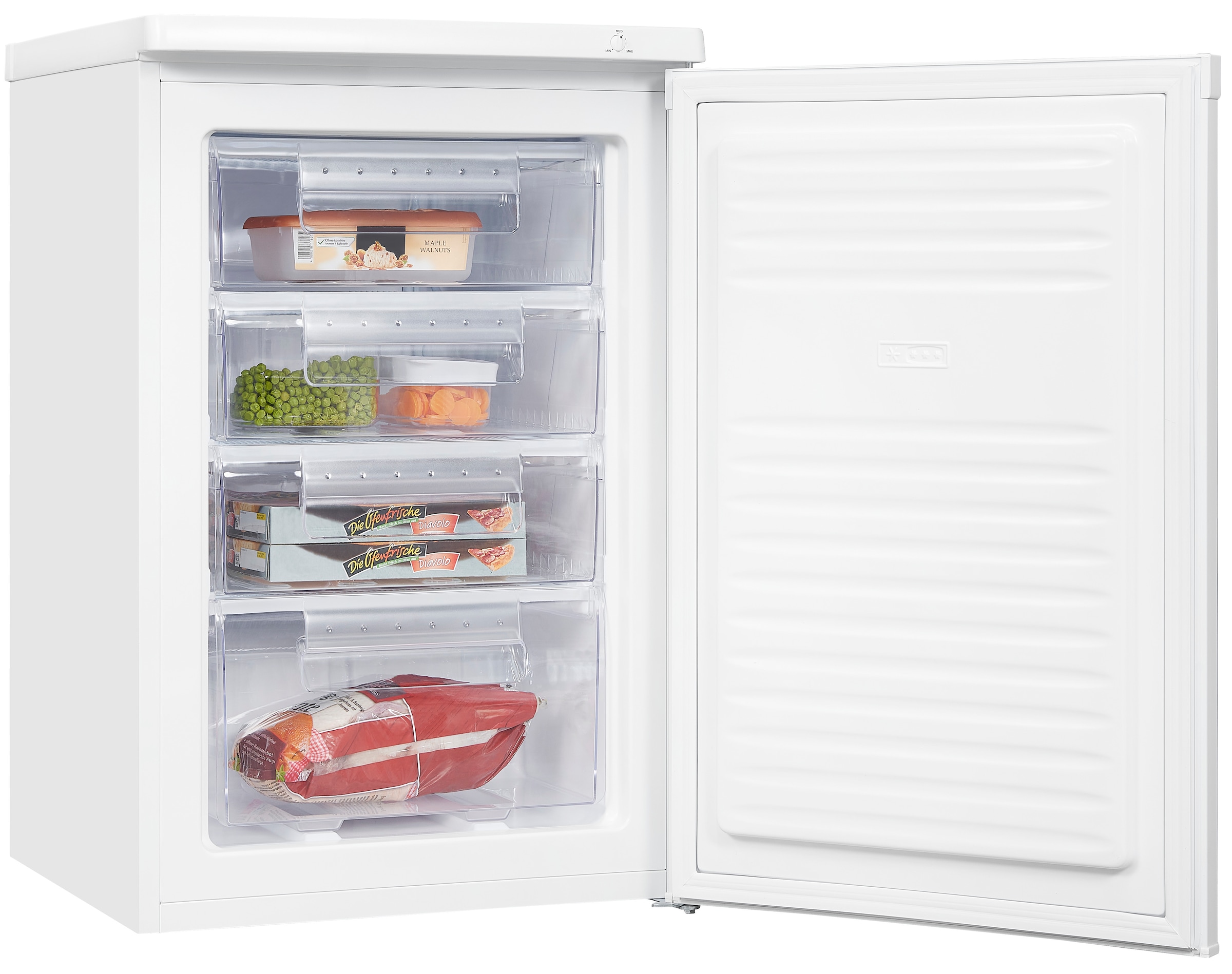 exquisit Gefrierschrank »GS80-040E weiss«, 85,5 cm hoch, 55 cm breit, Türanschlag wechselbar