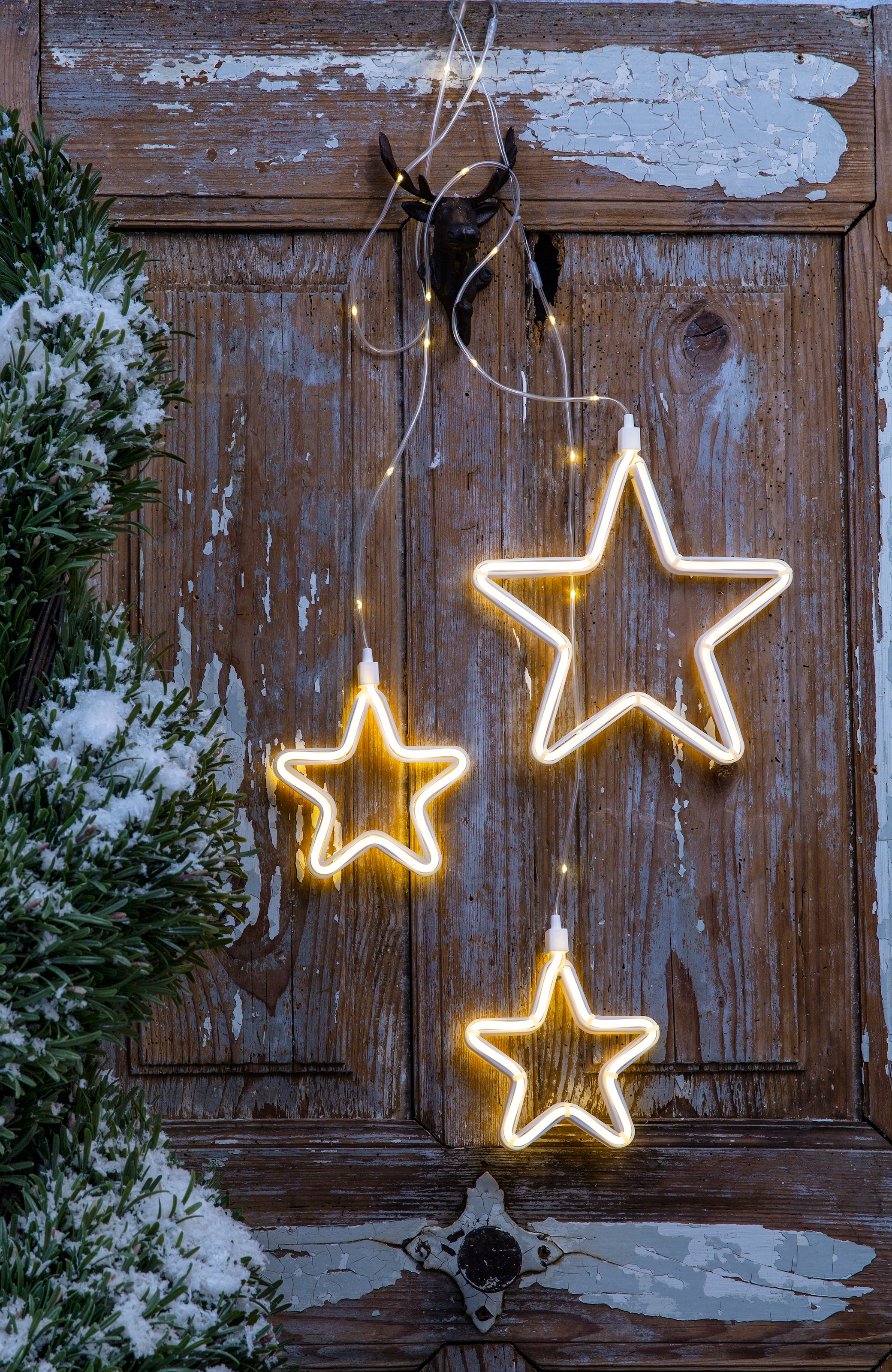affaire mit aussen«, 258 3 bei »Lamothe, LEDs OTTO LED-Lichtervorhang warmweißen Home Lichterkette und Weihnachtsdeko Sternen online