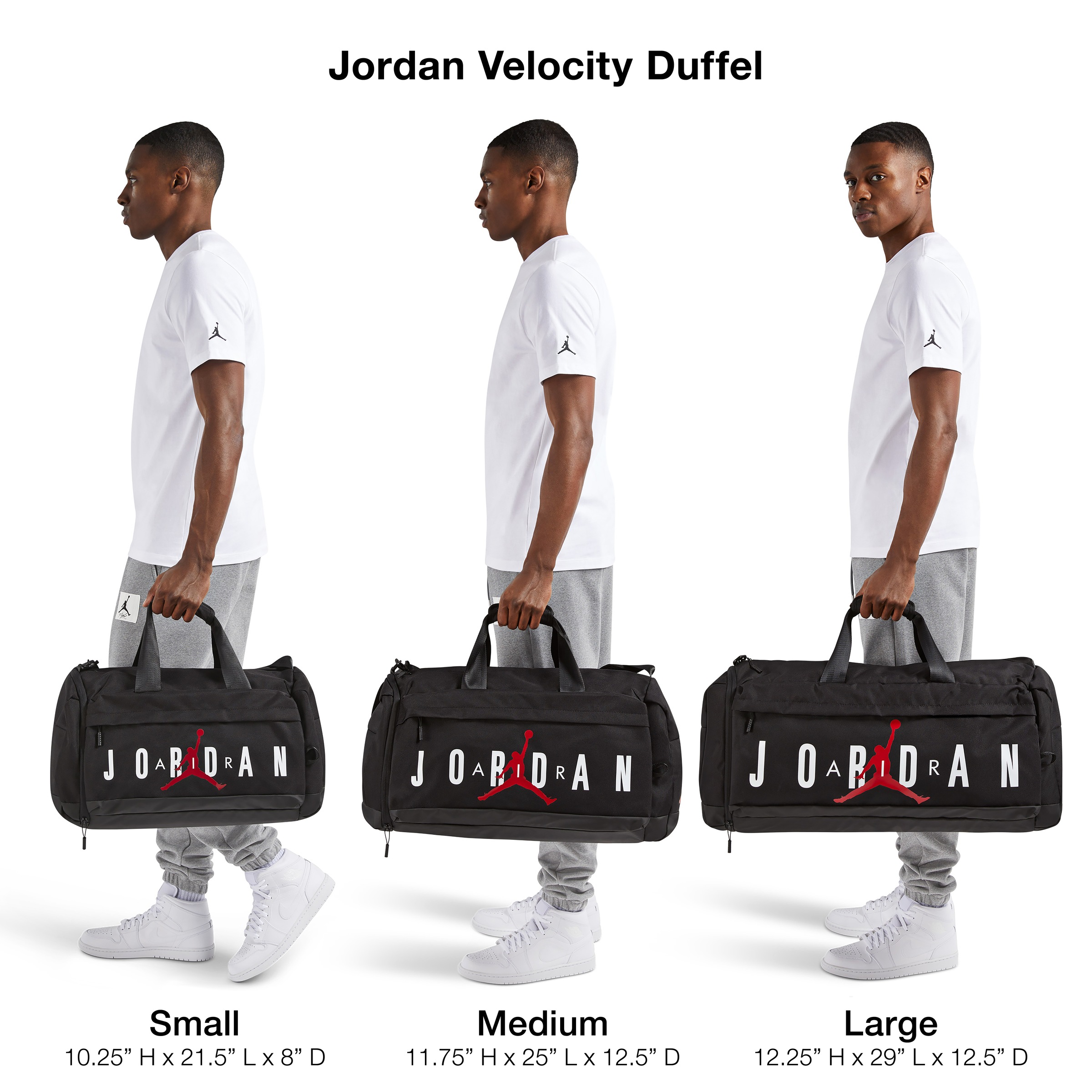 Jordan Sporttasche »JAM VELOCITY DUFFLE« großes Volumen von 62,5 Litern, aus Polyester