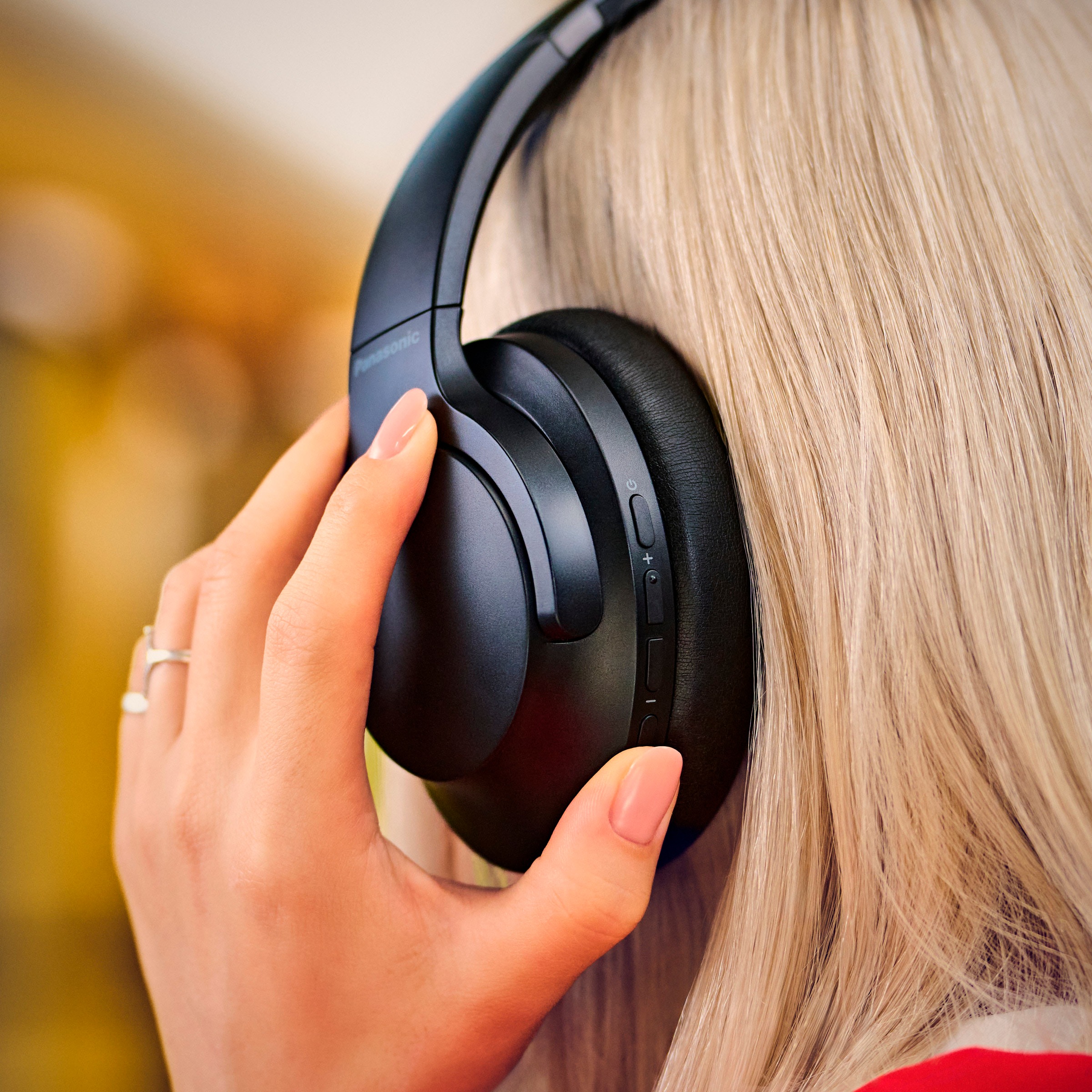 Panasonic Bluetooth-Kopfhörer »RB-HX330B«, A2DP Bluetooth-AVRCP Bluetooth-HFP-Bluetooth, Active Noise Cancelling (ANC)-Freisprechfunktion-Multi-Point-Verbindung-Sprachsteuerung-kompatibel mit Siri