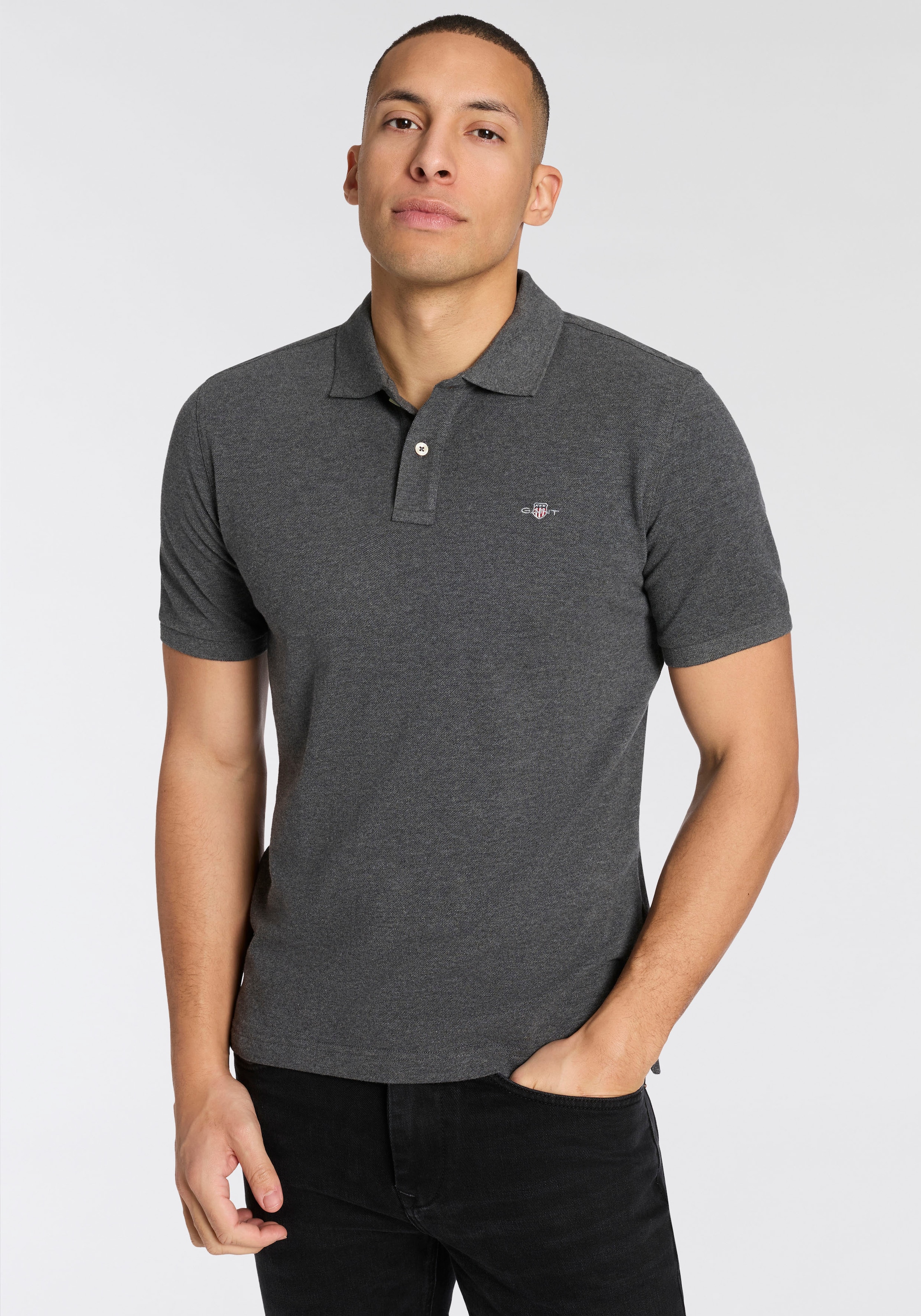 Gant Poloshirt »REG EMB ARCHIVE SHIELD POLO« Mit Schlitzen an der Seite
