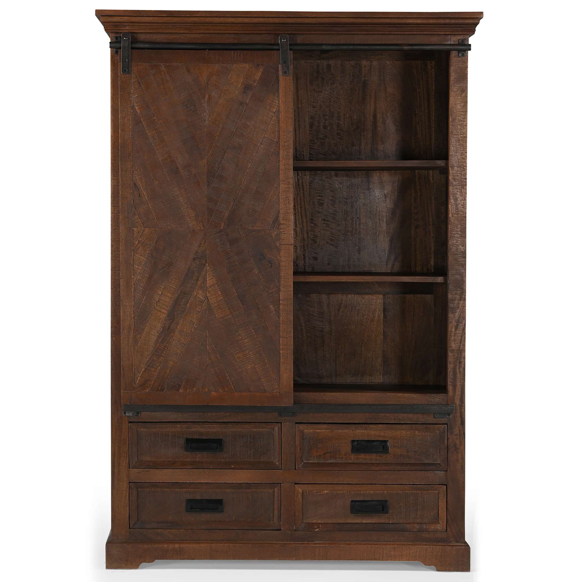 OTTO home Vitrine »Don Barn« mit 1 Schiebetür, handgefertigt, Unika-Möbel, Breite 110 cm