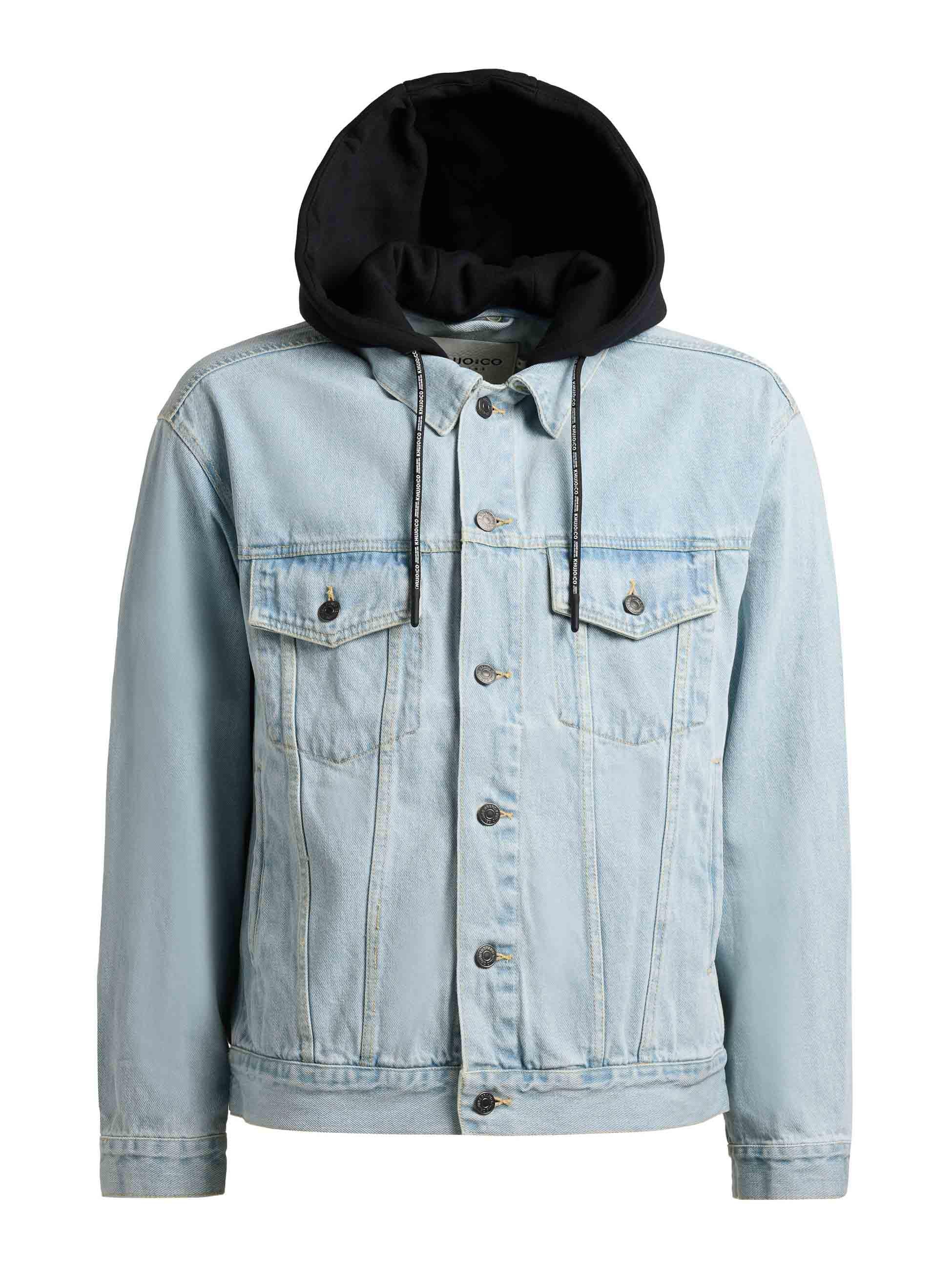 khujo Jeansjacke »Jeansjacke Jokin« mit Kapuze Herren Denim-Jacke mit Sweat-Kapuze