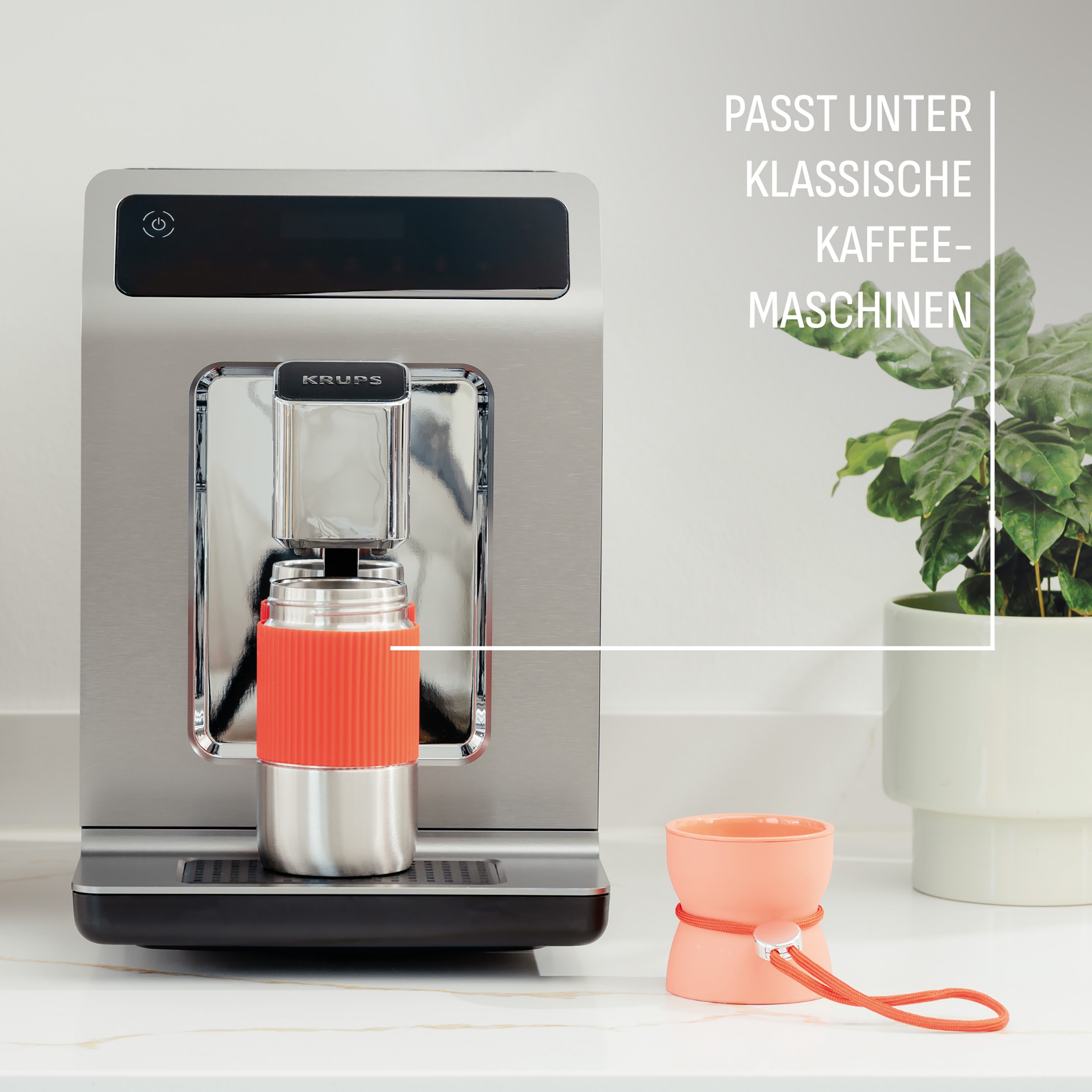 Emsa Thermobecher »beYou Cup« 0,36 Liter, aromatischer Trinkgenuss, 100% dicht, mit Trageband