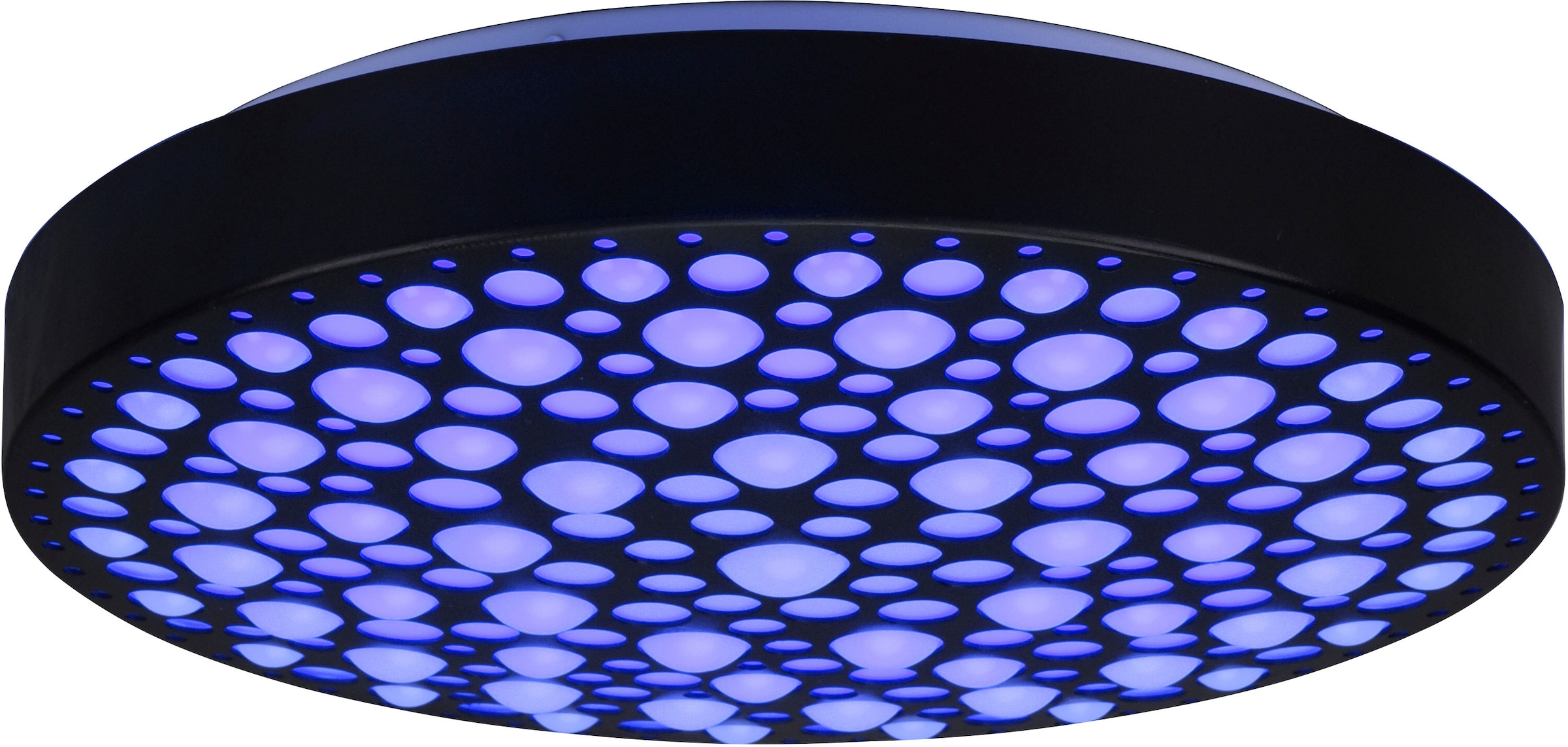 REALITY Leuchten LED Deckenleuchte »Chizu«, 1 flammig, Leuchtmittel LED-Board | LED fest integriert, Regenbogen RGB-Wechsel, dimmbar per Fernbedienung, Memory, Nachtlicht