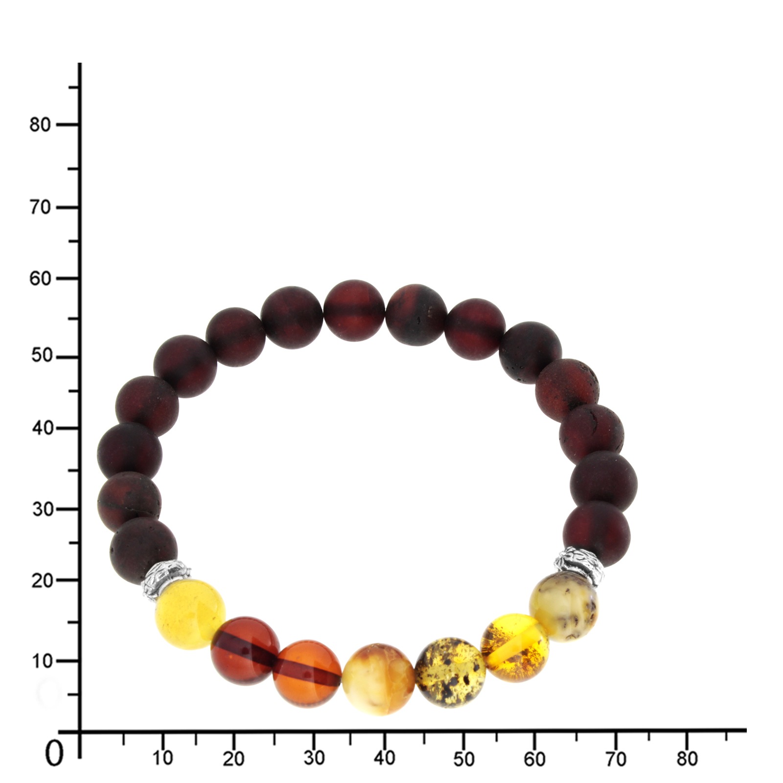 OSTSEE-SCHMUCK Armband »- Vivi 8 mm - Bernstein -,«