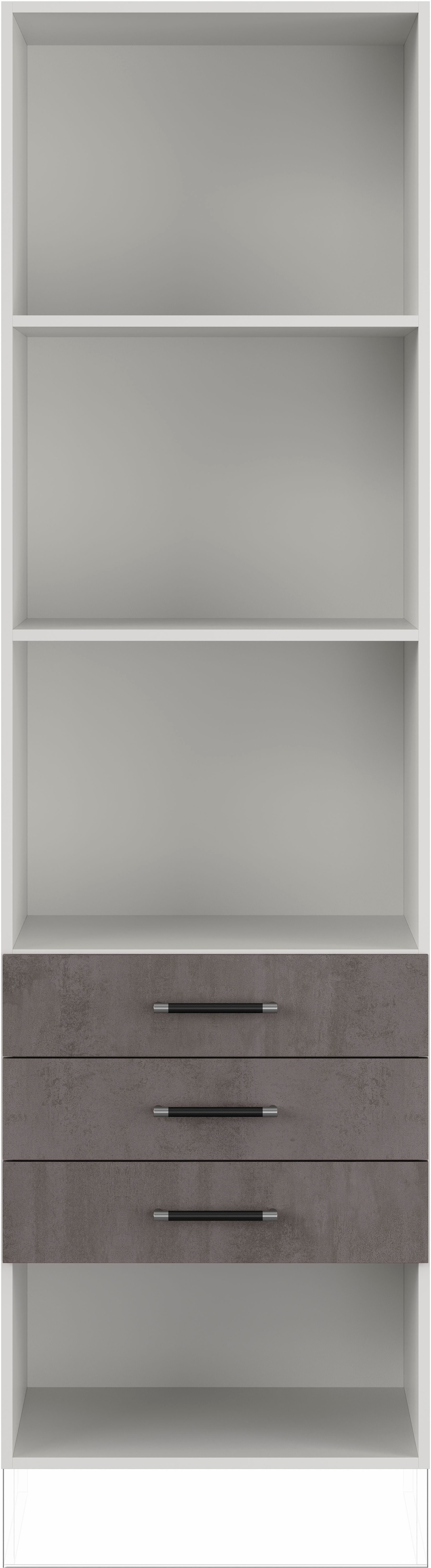 IMPULS KÜCHEN Seitenschrank »"Prag", Breite/Höhe: 60/205,1 cm, mit Soft-Close«, vormontiert, mit Schubkästen, mit verstellbaren Fachböden