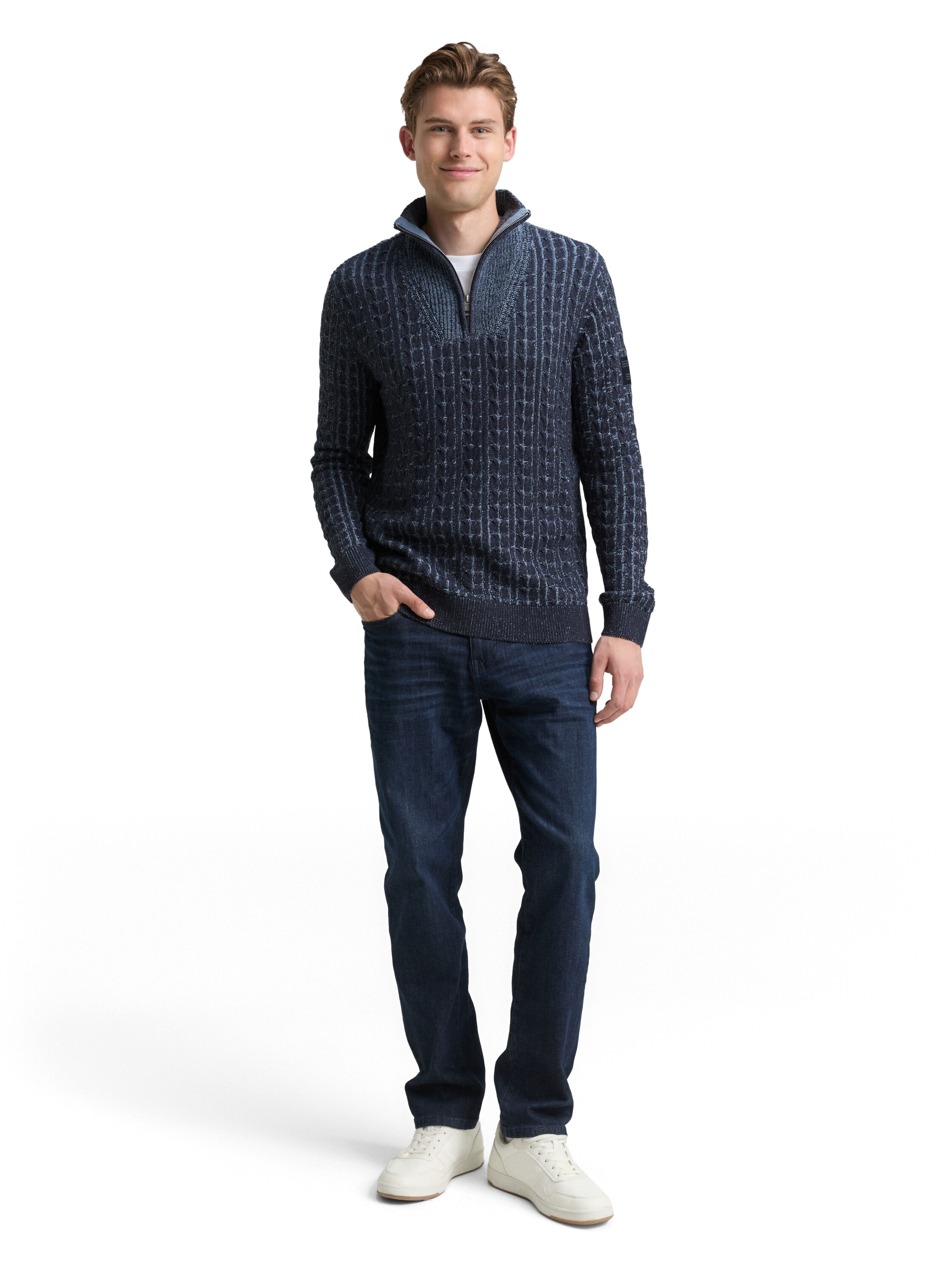 TOM TAILOR Troyer , mit Rippbündchen
