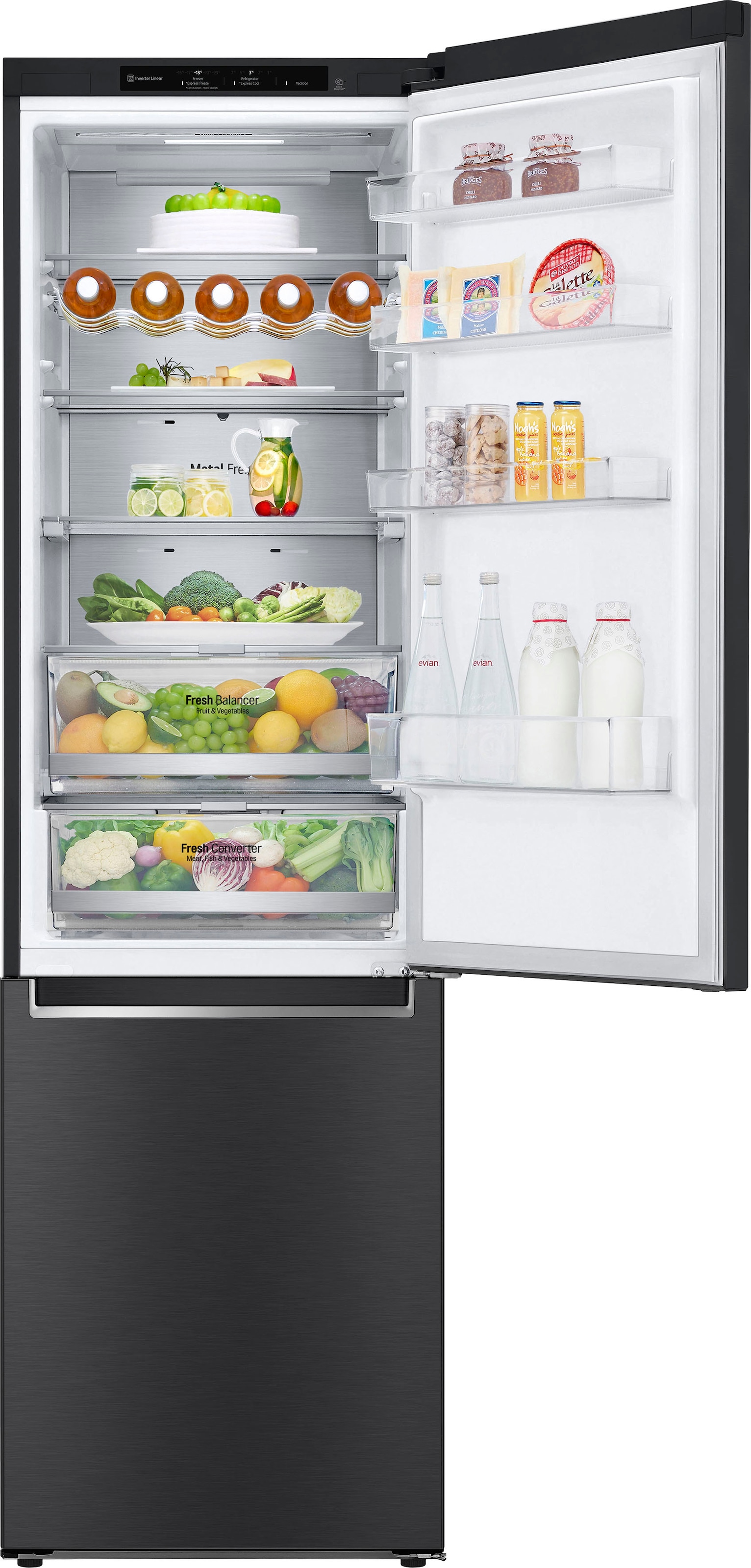 LG Kühl-/Gefrierkombination »GBB92MCB1P«, nur 99kWh Jahresverbrauch