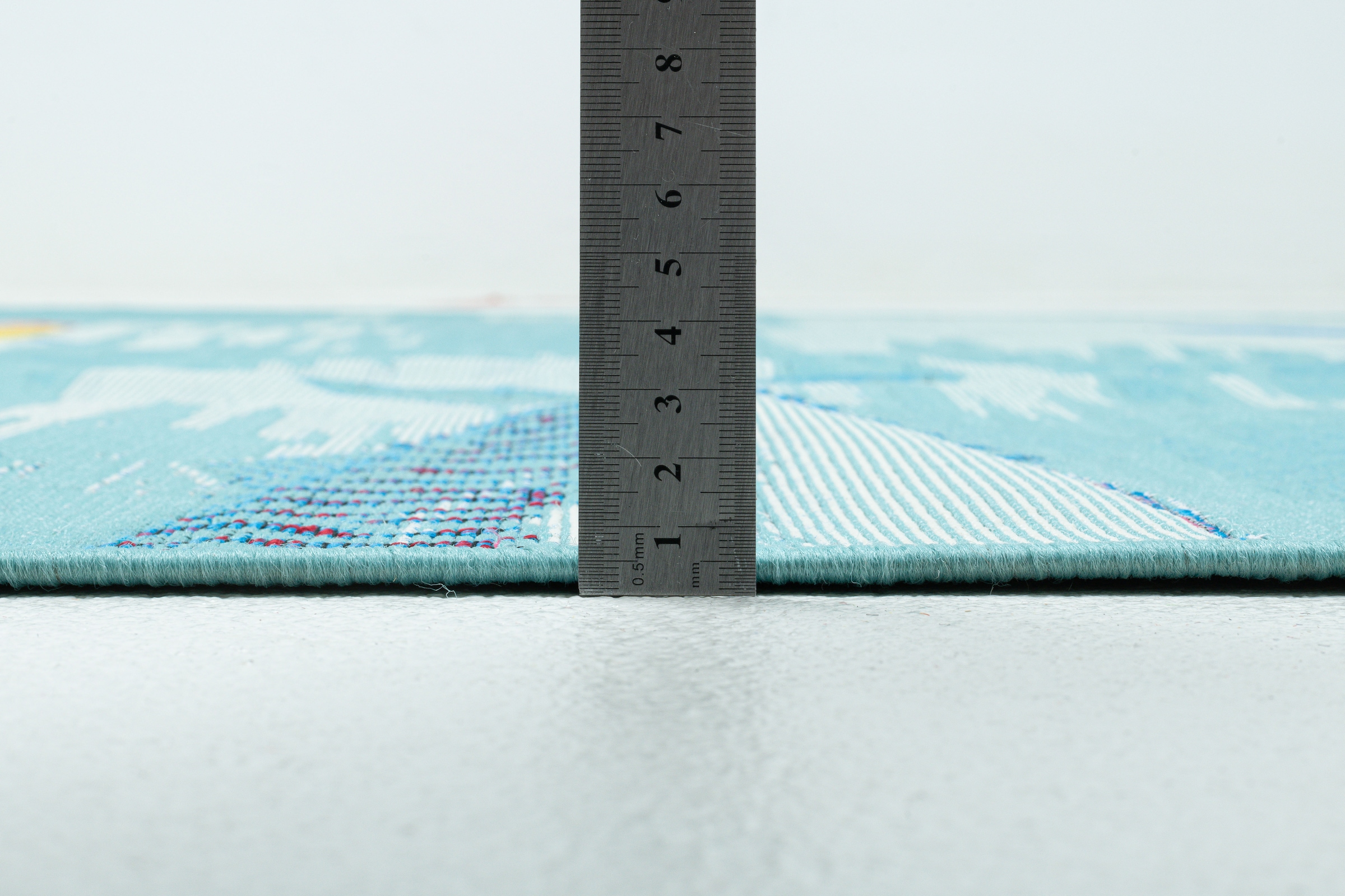 Sansibar Teppich »Rantum Beach SA-015« rechteckig 5 mm Höhe Flachgewebe, modernes Design, Motiv Fische, In- & Outdoor geeignet