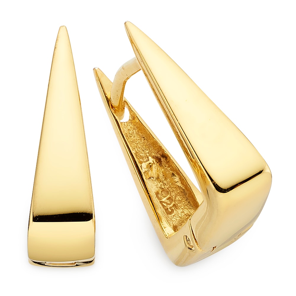 Bruno Banani Paar Creolen »Schmuck Geschenk Ohrschmuck gelbgoldfarbem vergoldet konisch«