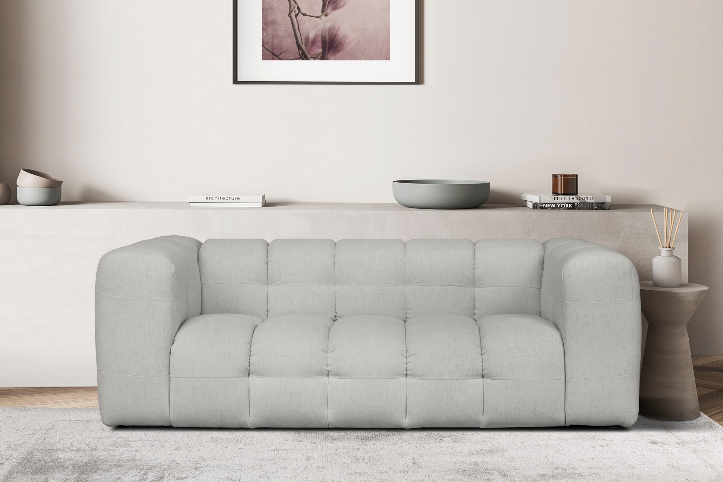 LeGer Home by Lena Gercke 3-Sitzer »TALISHA«, moderne Steppung, hoher Sitzkomfort