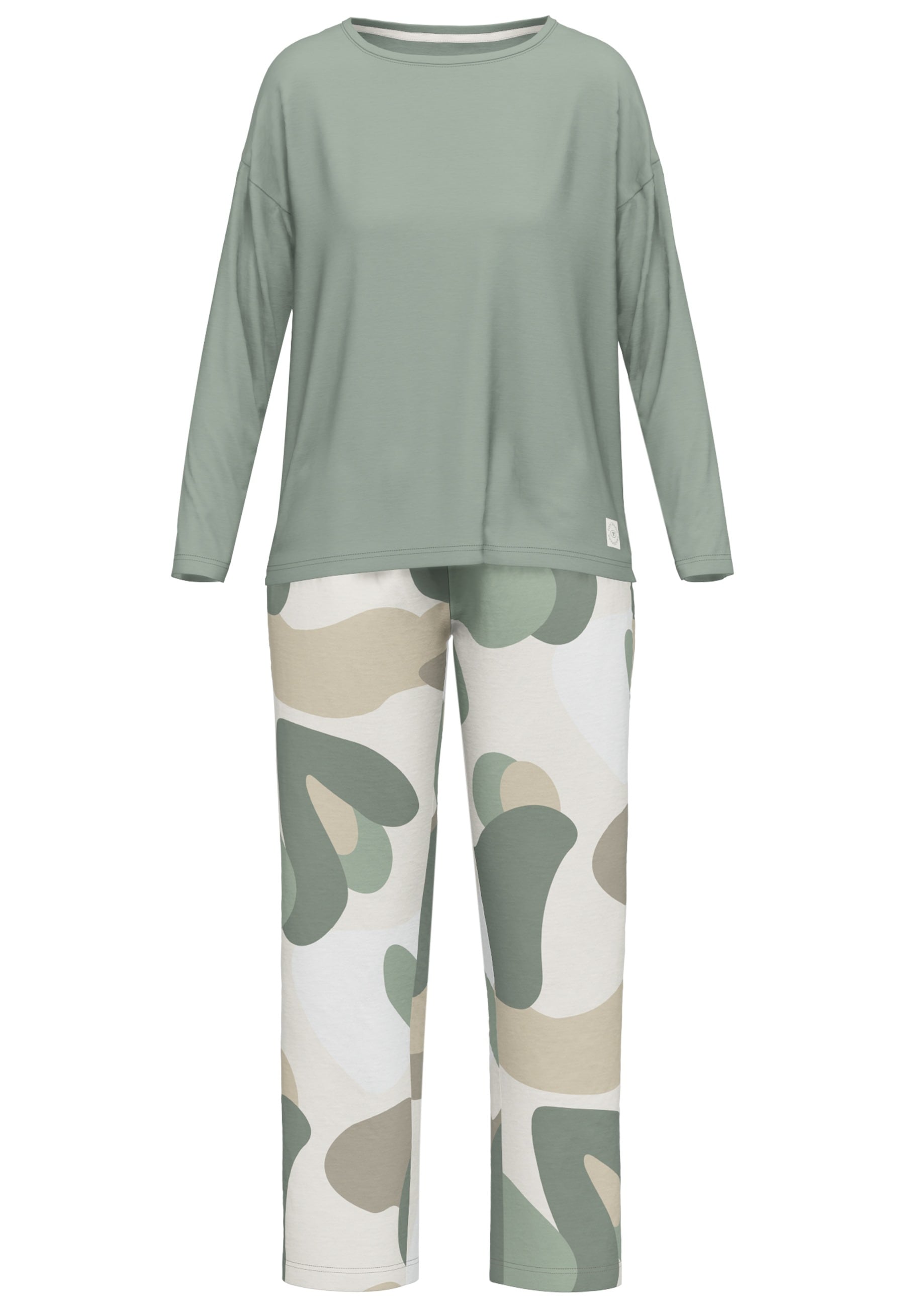 TOM TAILOR Pyjama »Positivism«, (2 tlg.), mit abstraktem Print
