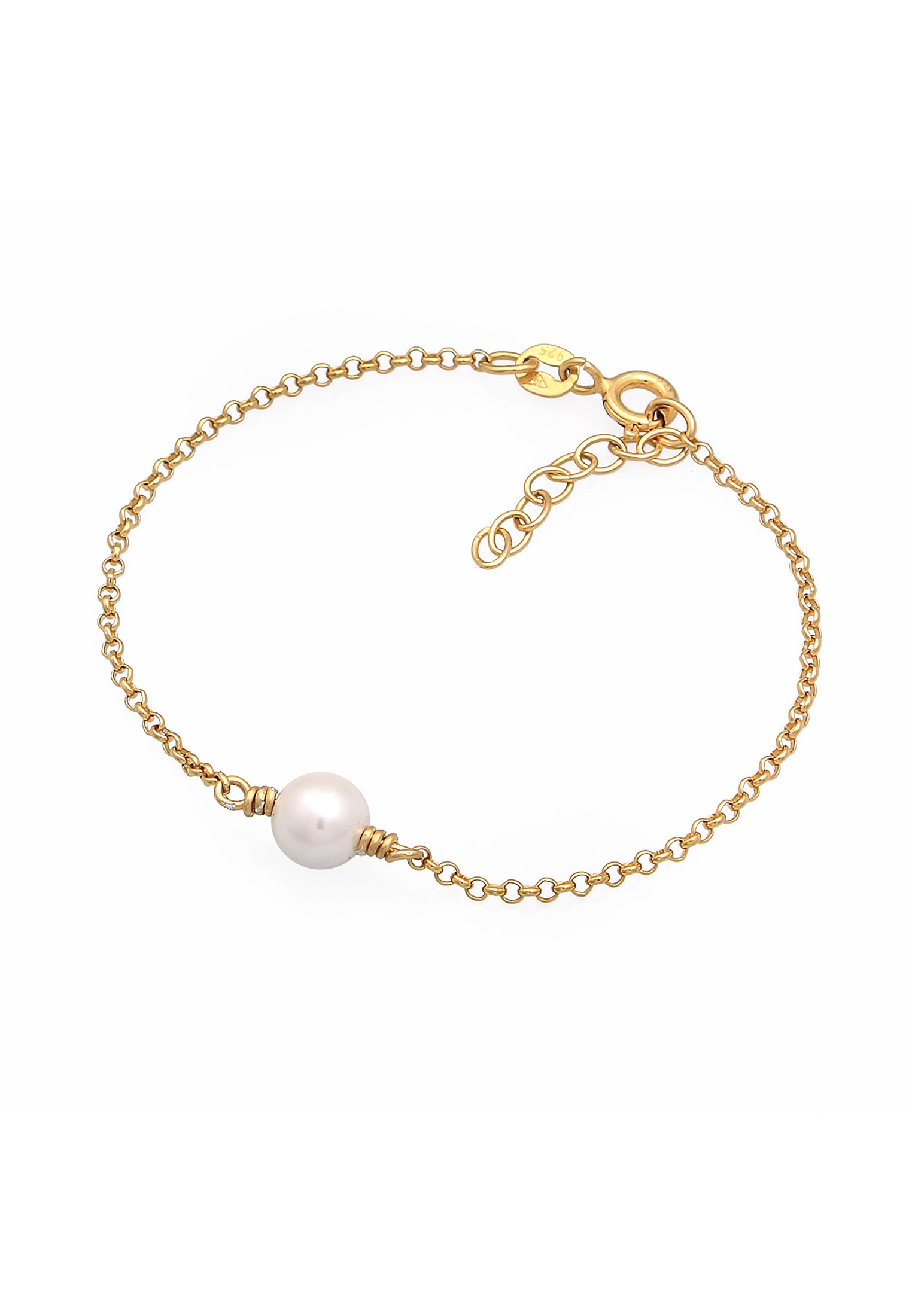 Elli Armkette »Armband Kinder Muschelkernperle Silber 925«