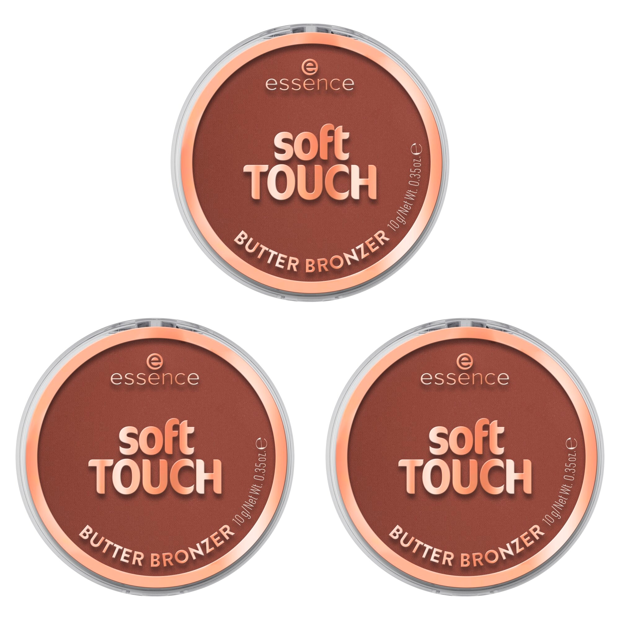 Essence Bronzer »SOFT TOUCH BUTTER BRONZER« 3-tlg., mittlere Deckkraft, bräunend, mattierend, alle Hauttypen