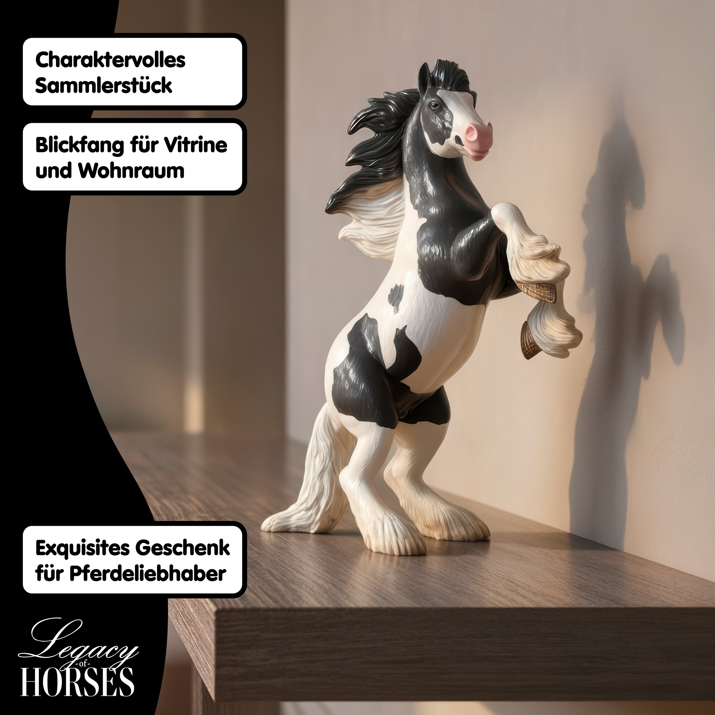 Schleich® Spielfigur »Legacy of Horses, Thunder Tinker Wallach, 1:12 (72263)« Sammelfigur für Erwachsene, Höhe: ca. 27 cm