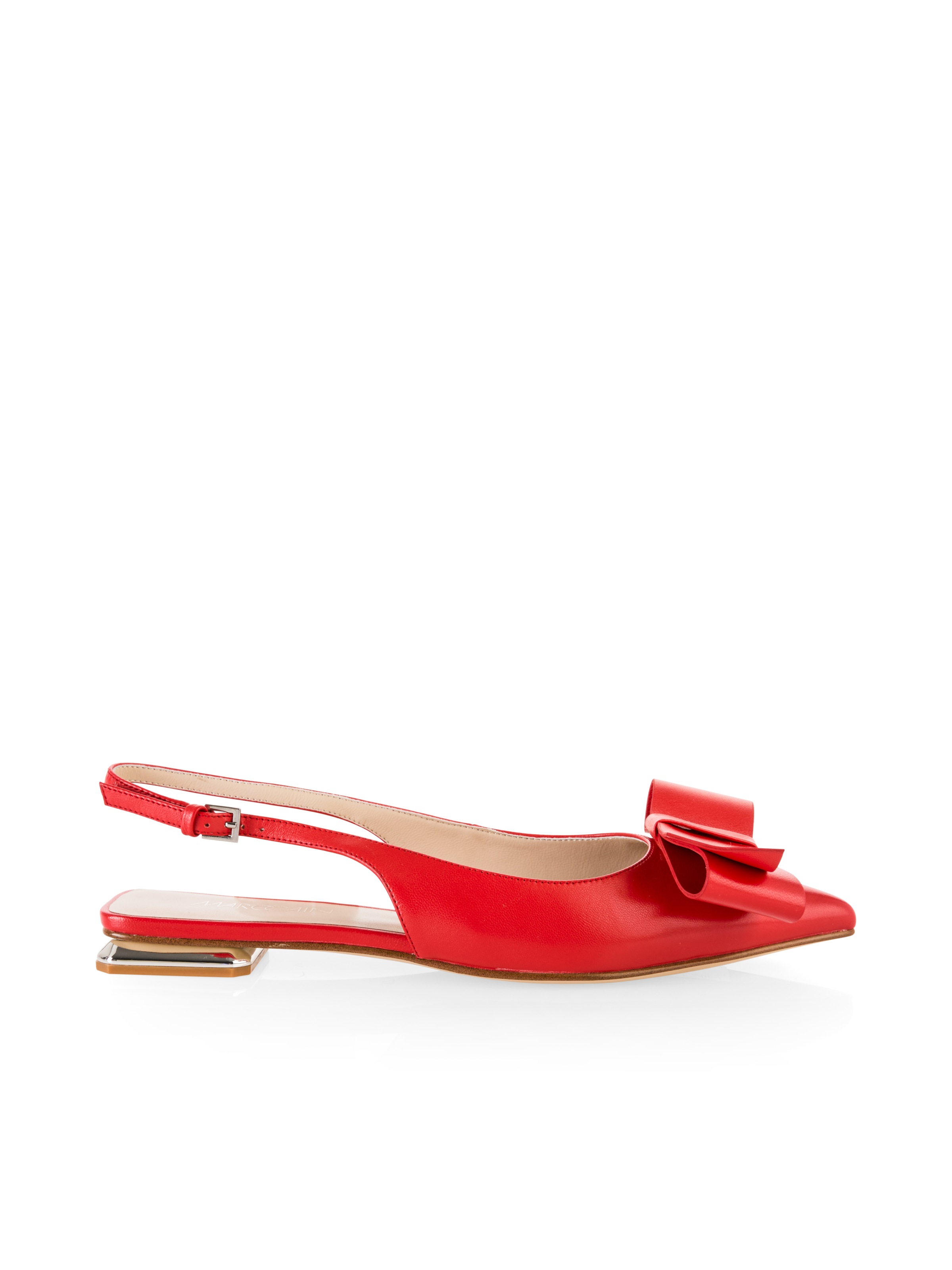 Marc Cain Slingpumps »Collections Prettied Up«, Kitten Heel, Flats, Sandale mit verstellbarem Riemchen