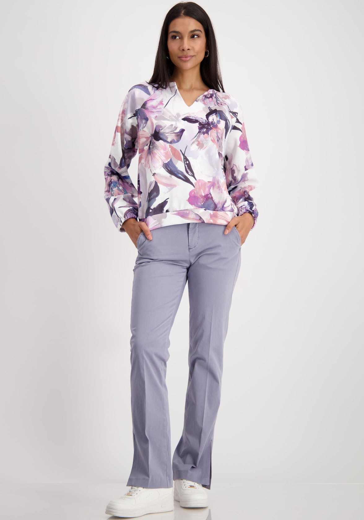 Monari Sweatshirt, mit Blumendruck