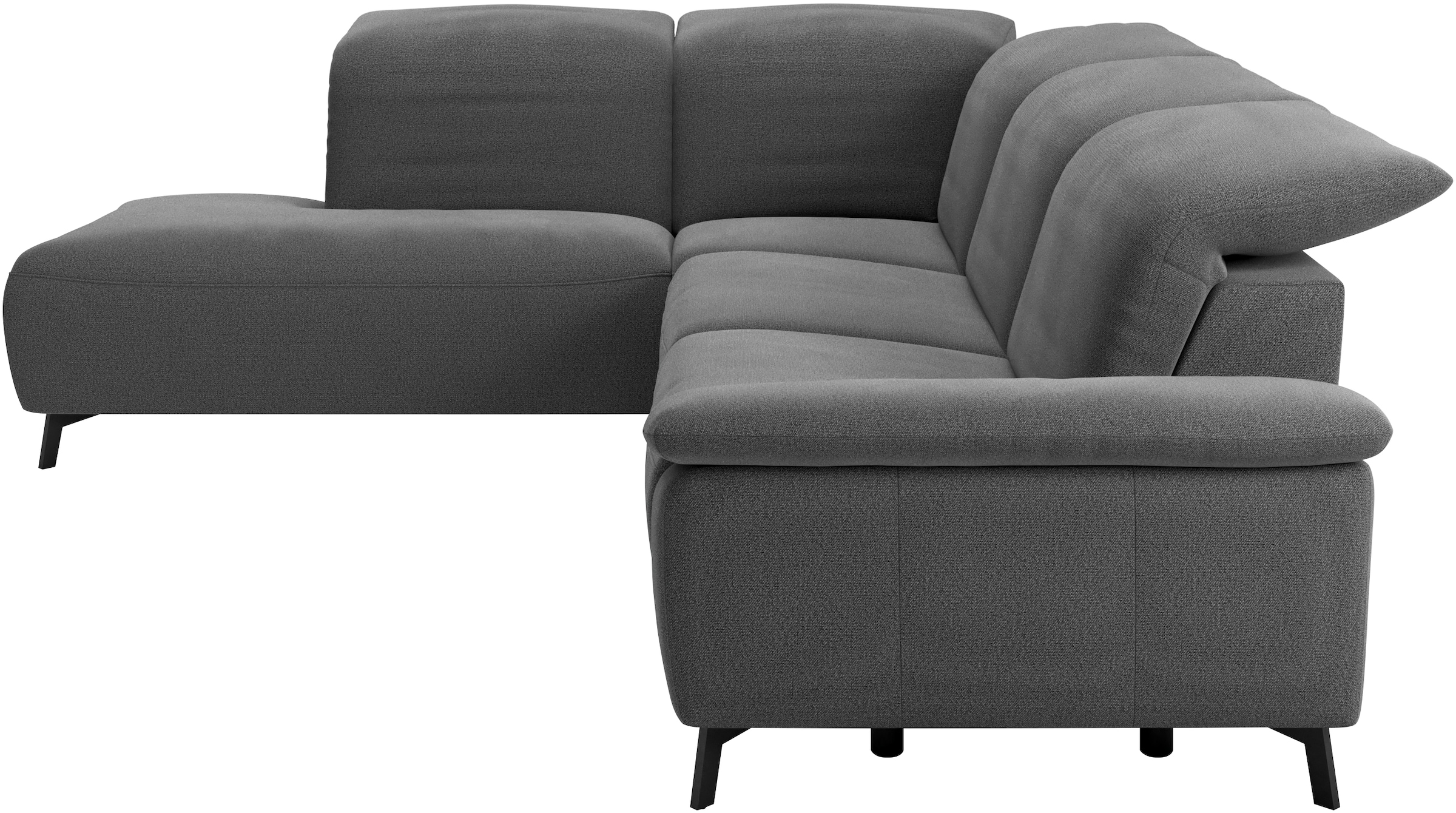 Musterring Ecksofa »MR 370, intelligenter Komfort im modernen Design« Optionale Relaxfunktion, flexible Kopfteile & klappbare Armlehnen