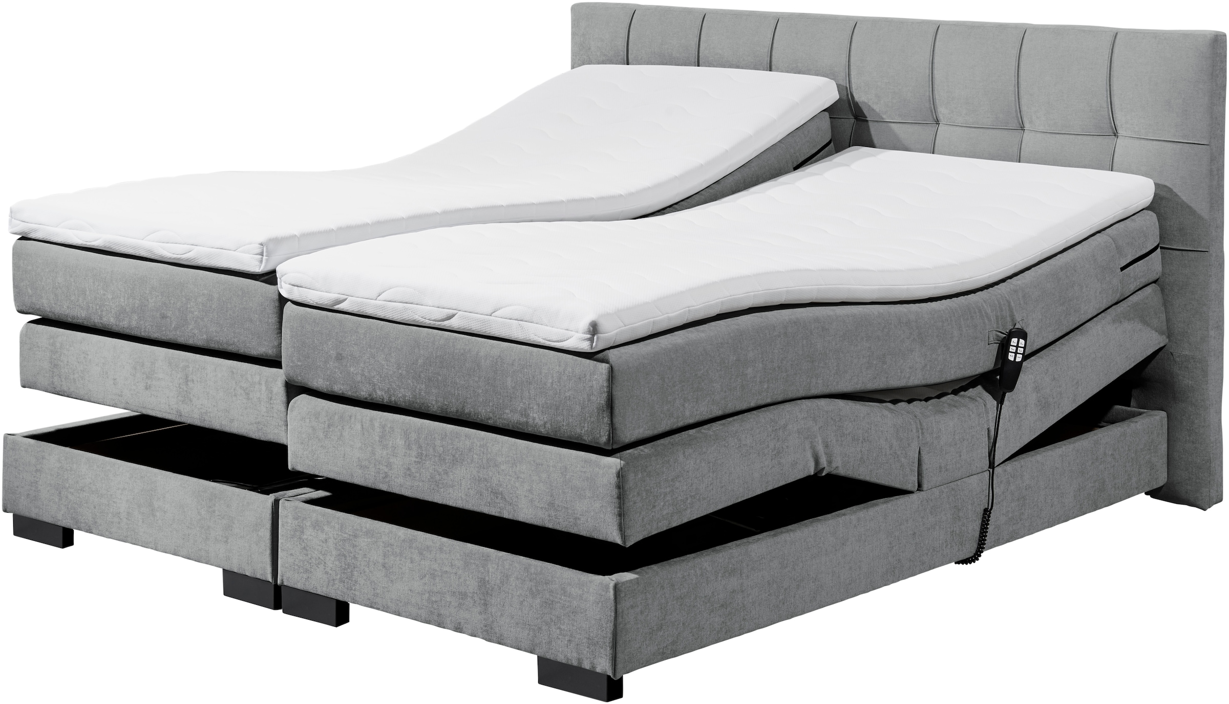 ED EXCITING DESIGN Boxspringbett »Talena« inkl. Motor und Topper