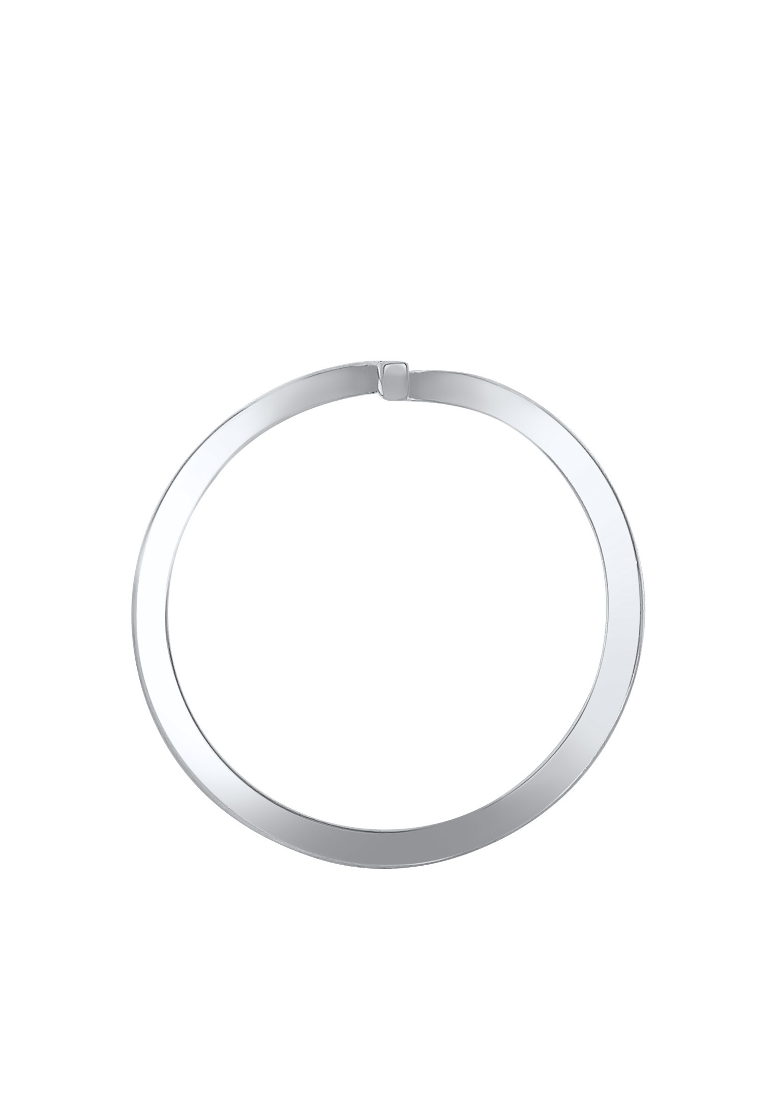 Elli Fingerring »Ring Geo Form Geschwungen 925 Sterling Silber«