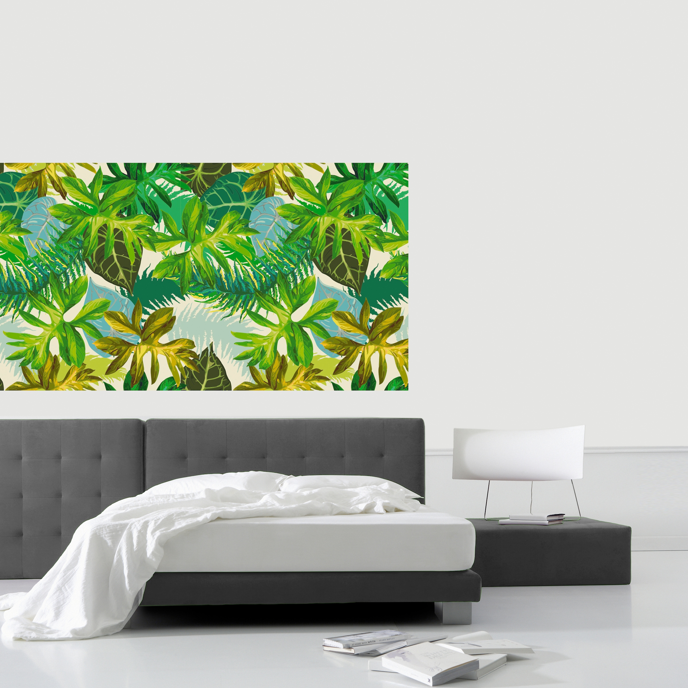 queence Vinyltapete »Noah«, bedruckt-Motiv-botanisch-floral-gemustert-natürlich, 90x250cm, selbstklebend, kinderleichte Anbringung, Sticker
