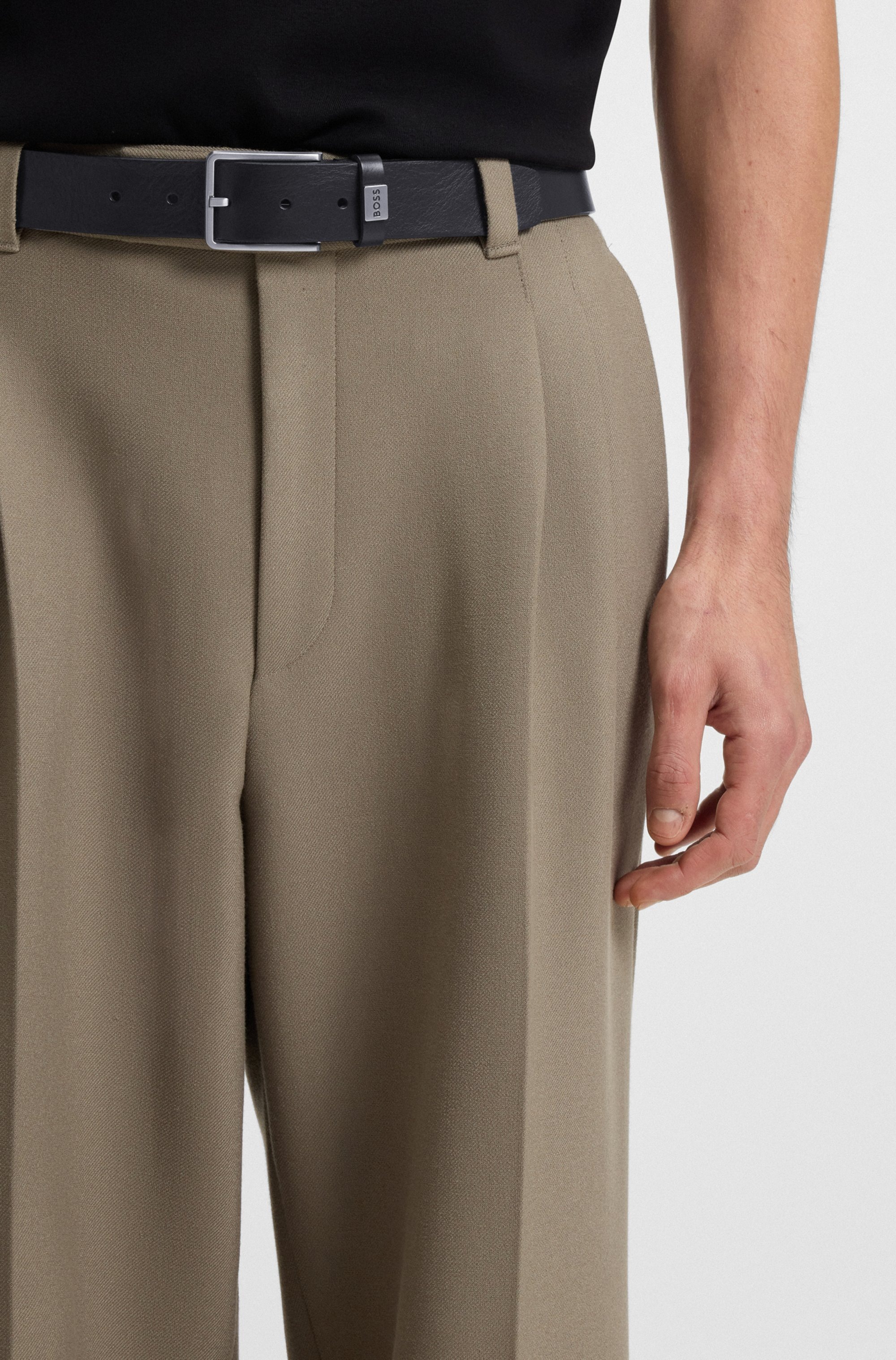 BOSS Ledergürtel »Elio_Sz35«, mit Markenlabel von BOSS