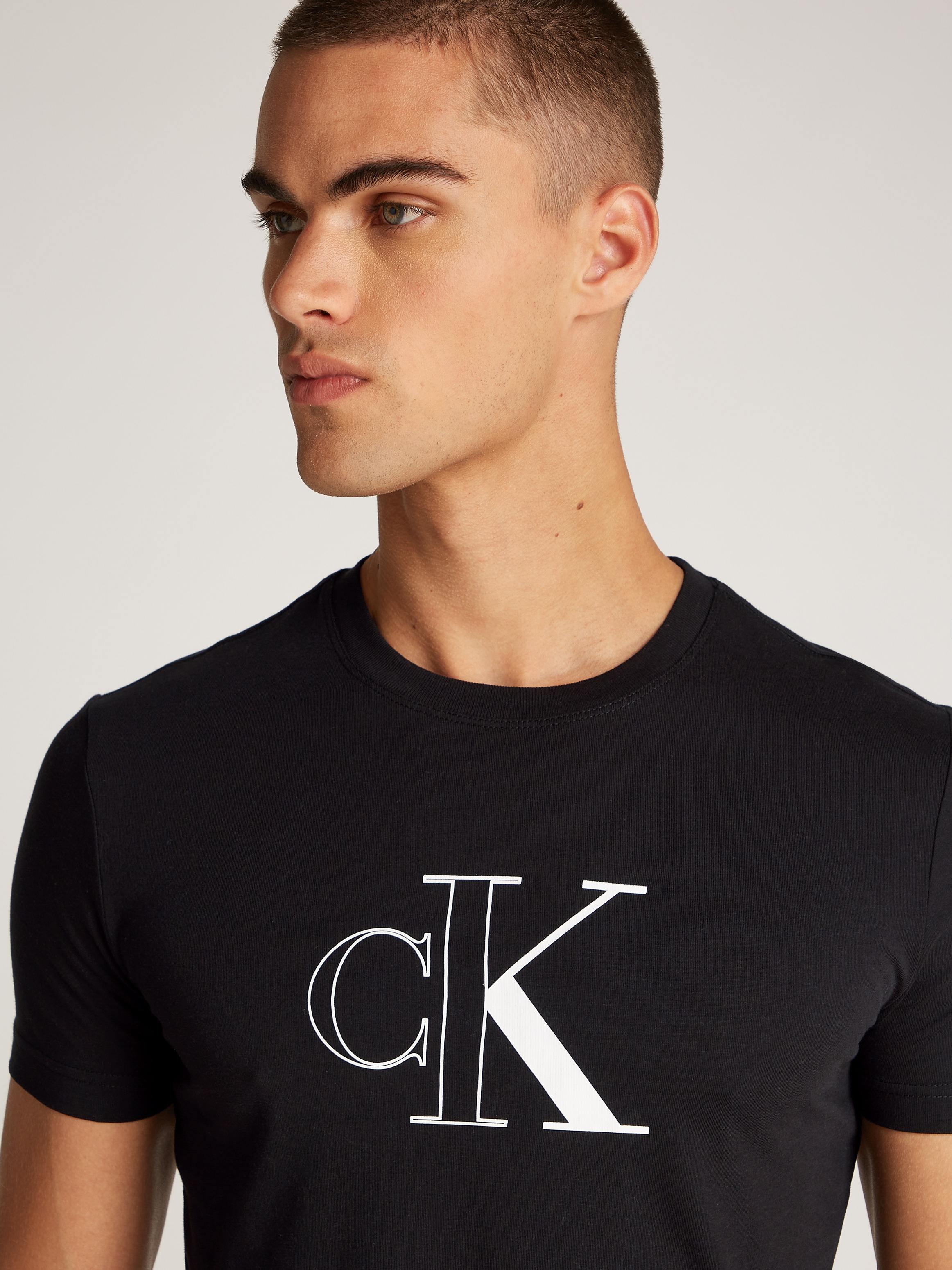 Calvin Klein Jeans T-Shirt »OUTLINE MONOLOGO TEE«, mit Logoprägung