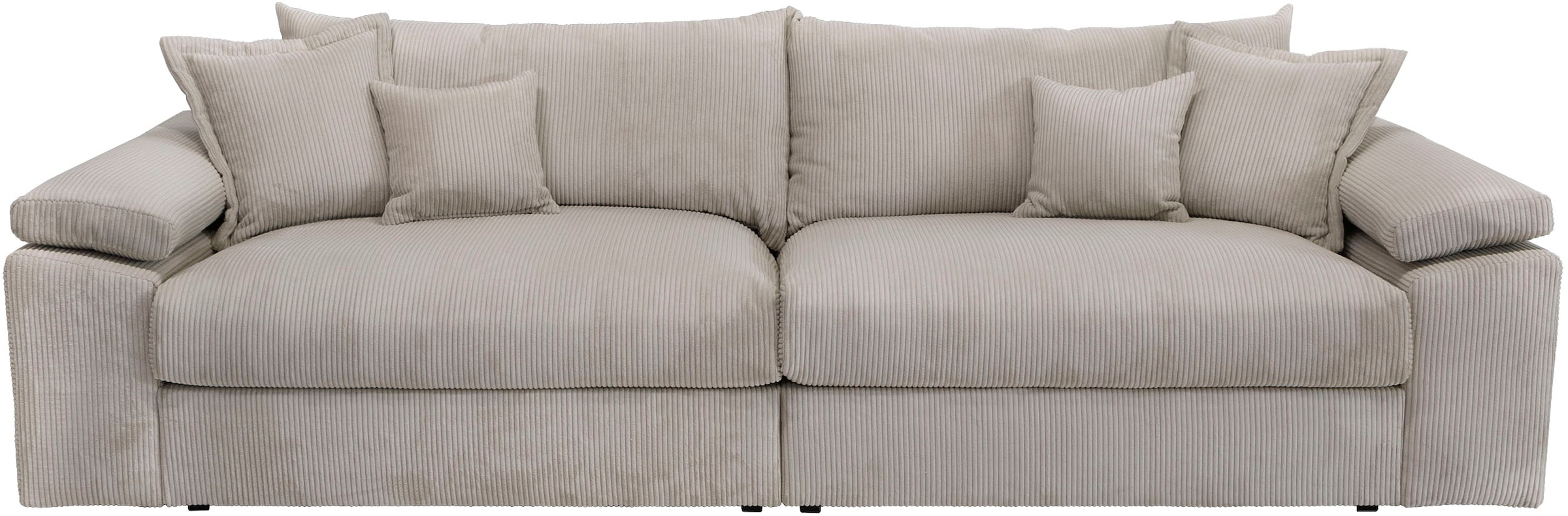 Home affaire Big-Sofa »Soft&Cosy XXL - Breite 303 cm«, Mega-Sofa, in Cord, Federkern-Polsterung