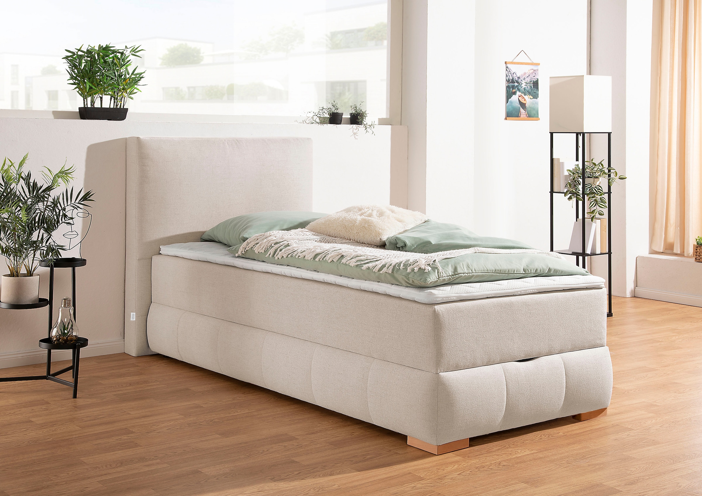 Guido Maria Kretschmer Home&Living Boxbett Wehma, in H2 & H3 wählbar, inklusive Topper