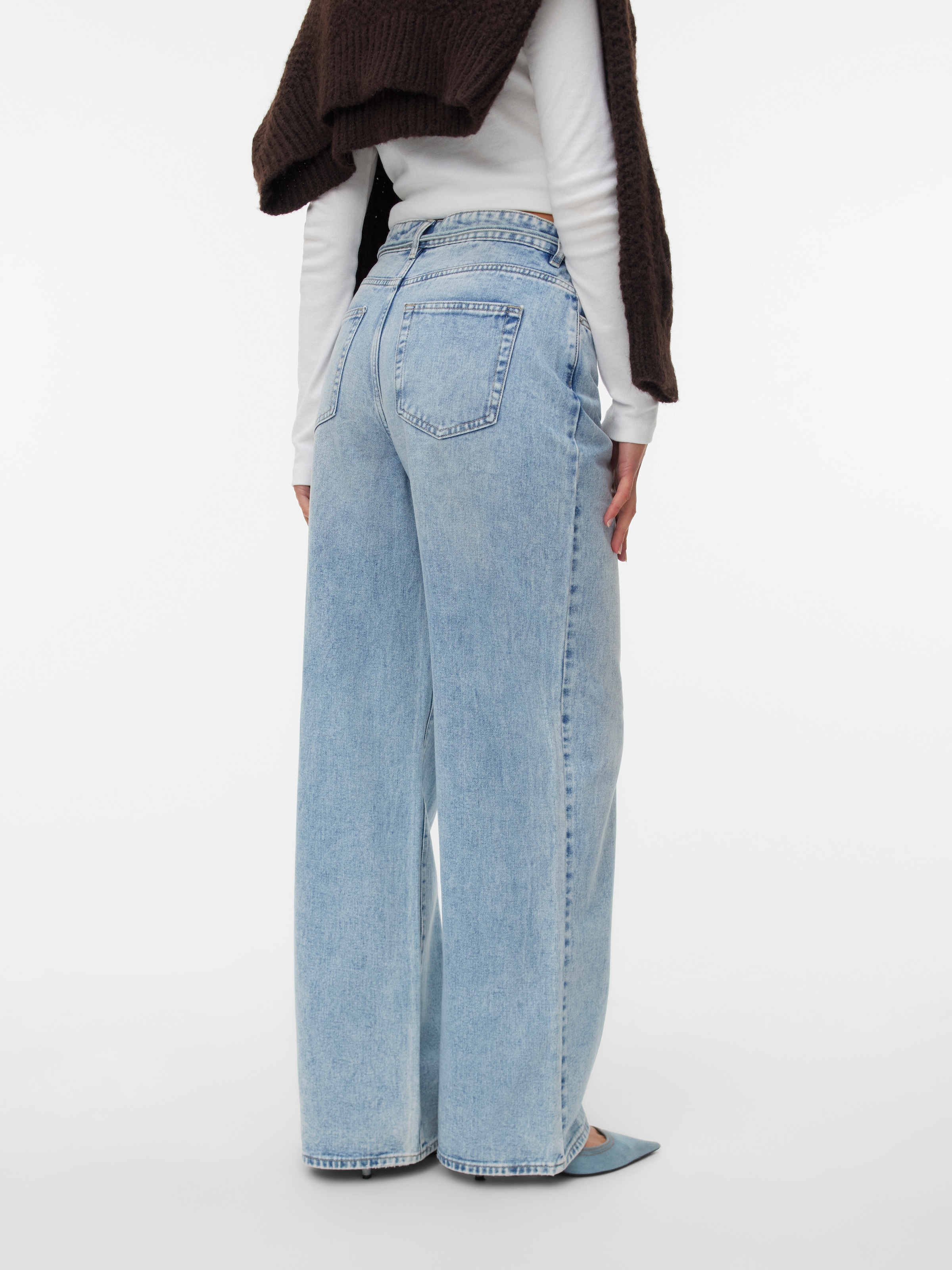 Vero Moda Weite Jeans »VMWIEN MR WIDE BELT JEANS SI338 NOOS«