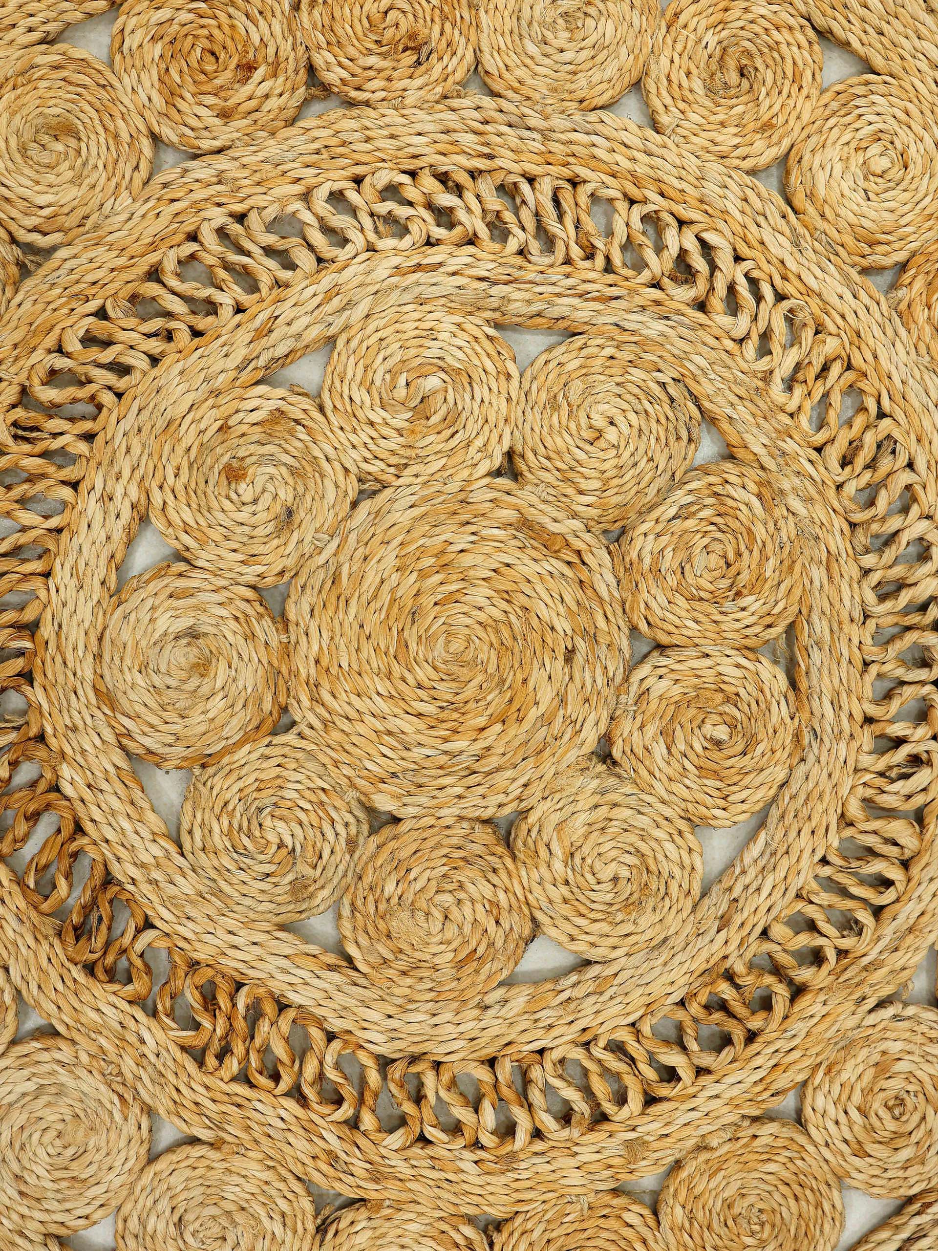 carpetfine Sisalteppich »Juteteppich Finn«, rechteckig, 13 mm Höhe, natürliches Pflanzenmaterial von Hand gewebt, Boho Style