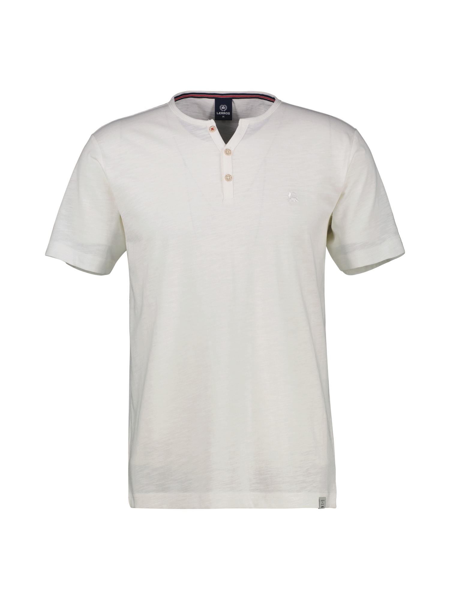 LERROS Henleyshirt »LERROS Unifarbenes Serafino-Shirt in Großen Größen«